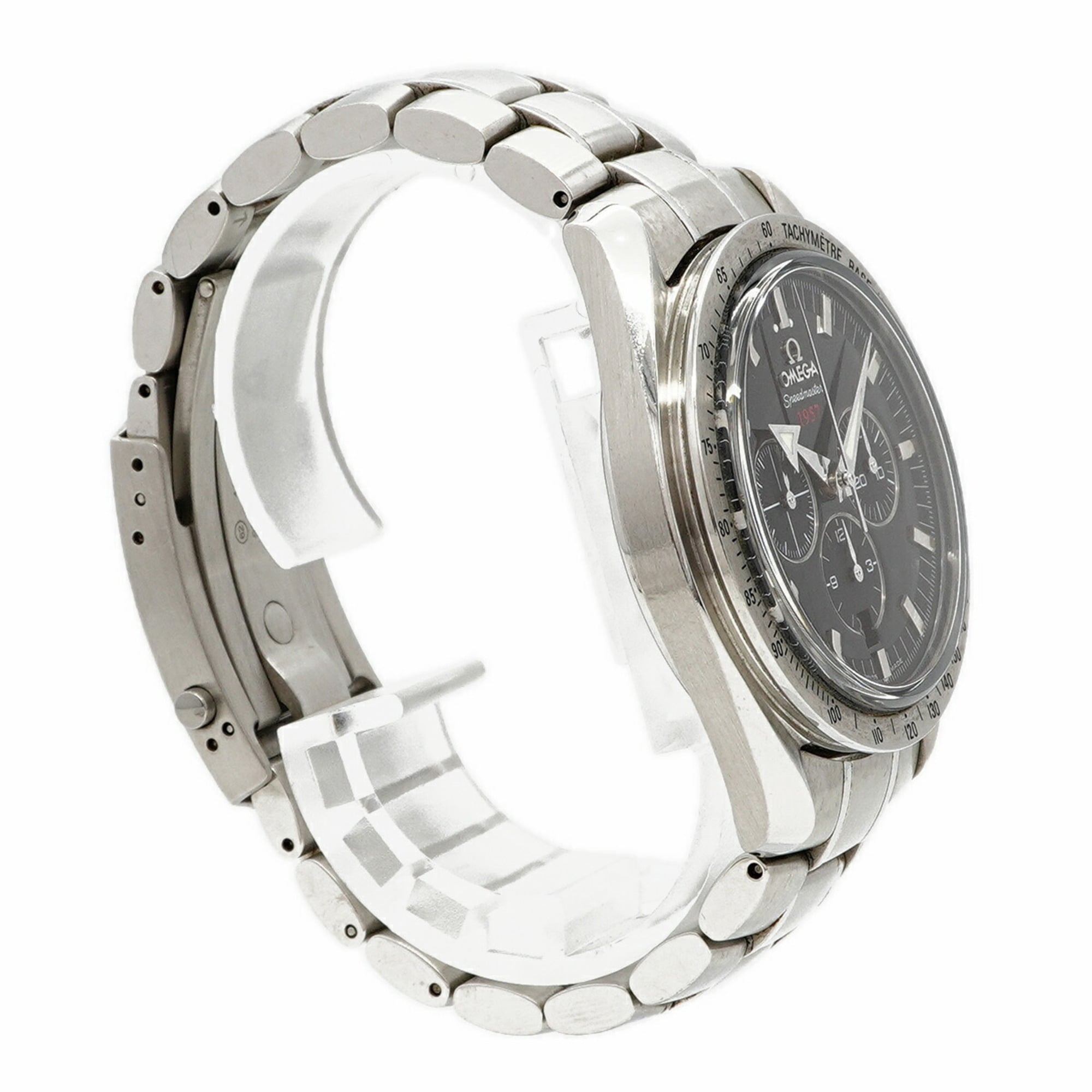 Omega Speedmaster Broad Arrow 321.10.42.50.01.001 Herrenuhr Schwarz Zifferblatt
