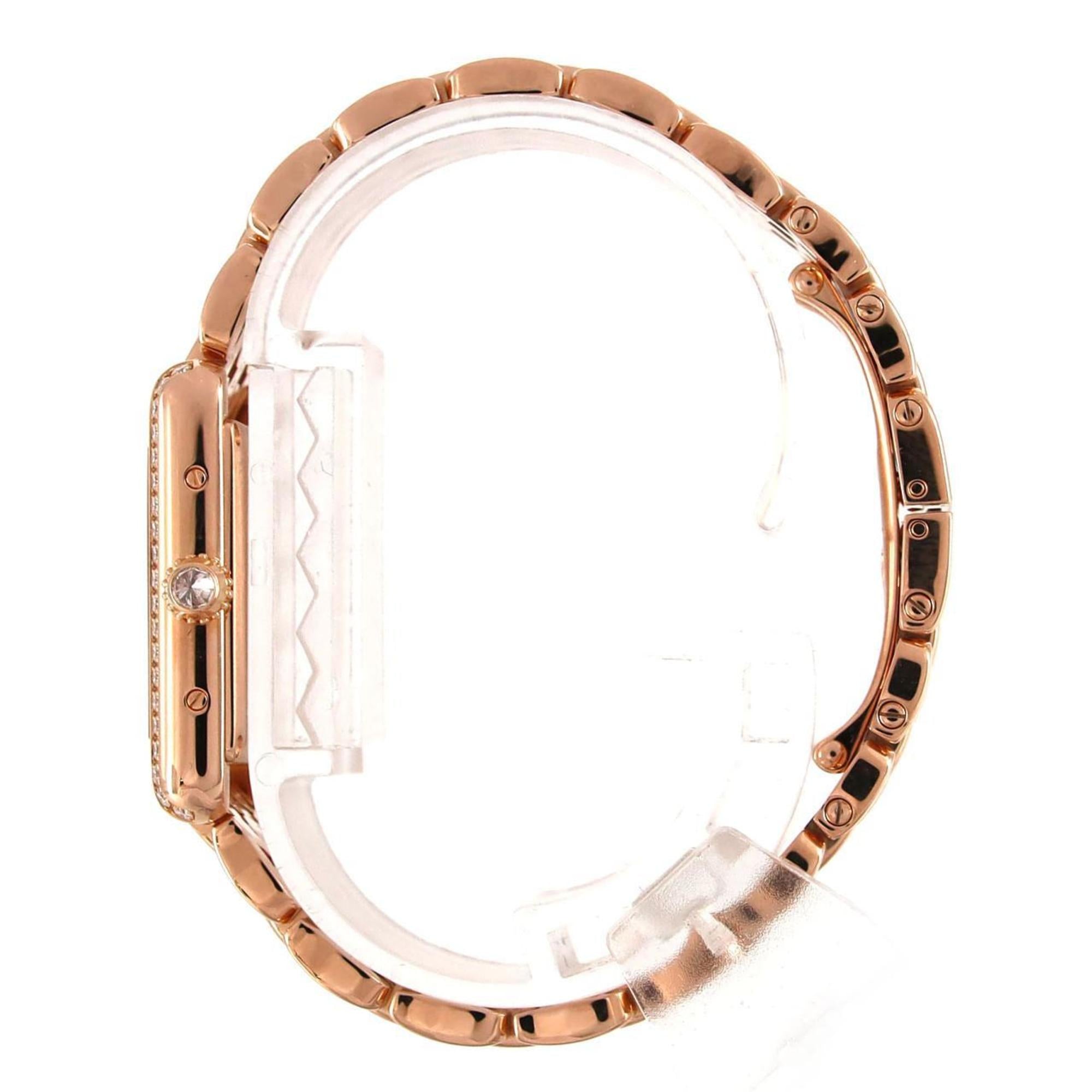 Cartier Tank Louis SM PG D WJTA0020 PG/RG polshorloge, handopwinding