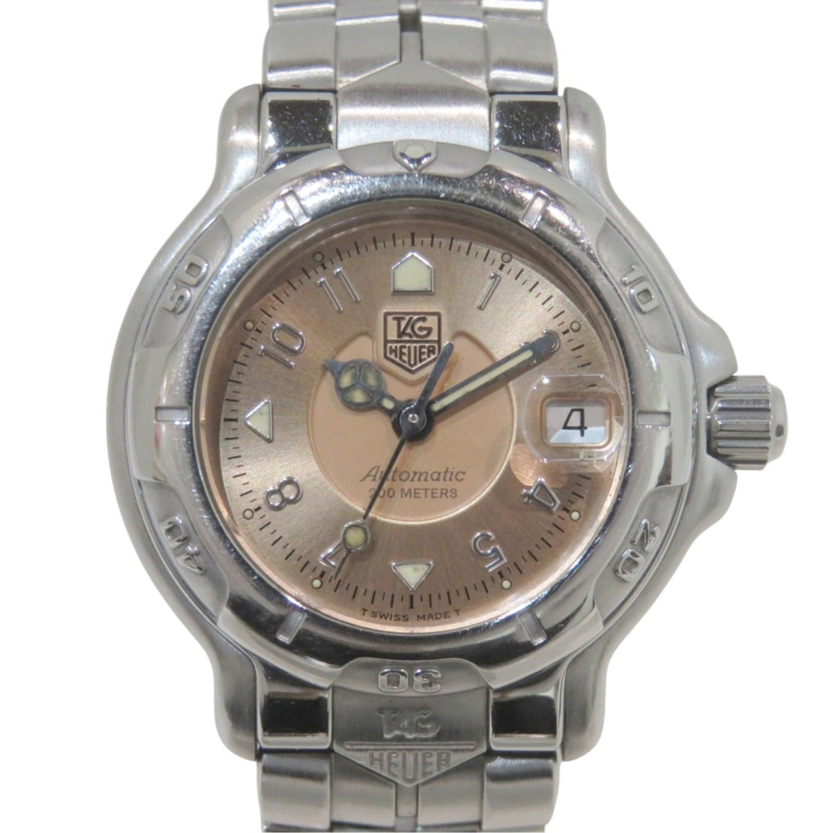 TAG Heuer 6000-serie Date WH2315-2 Oranje, roze wijzerplaat 29 mm horloge
