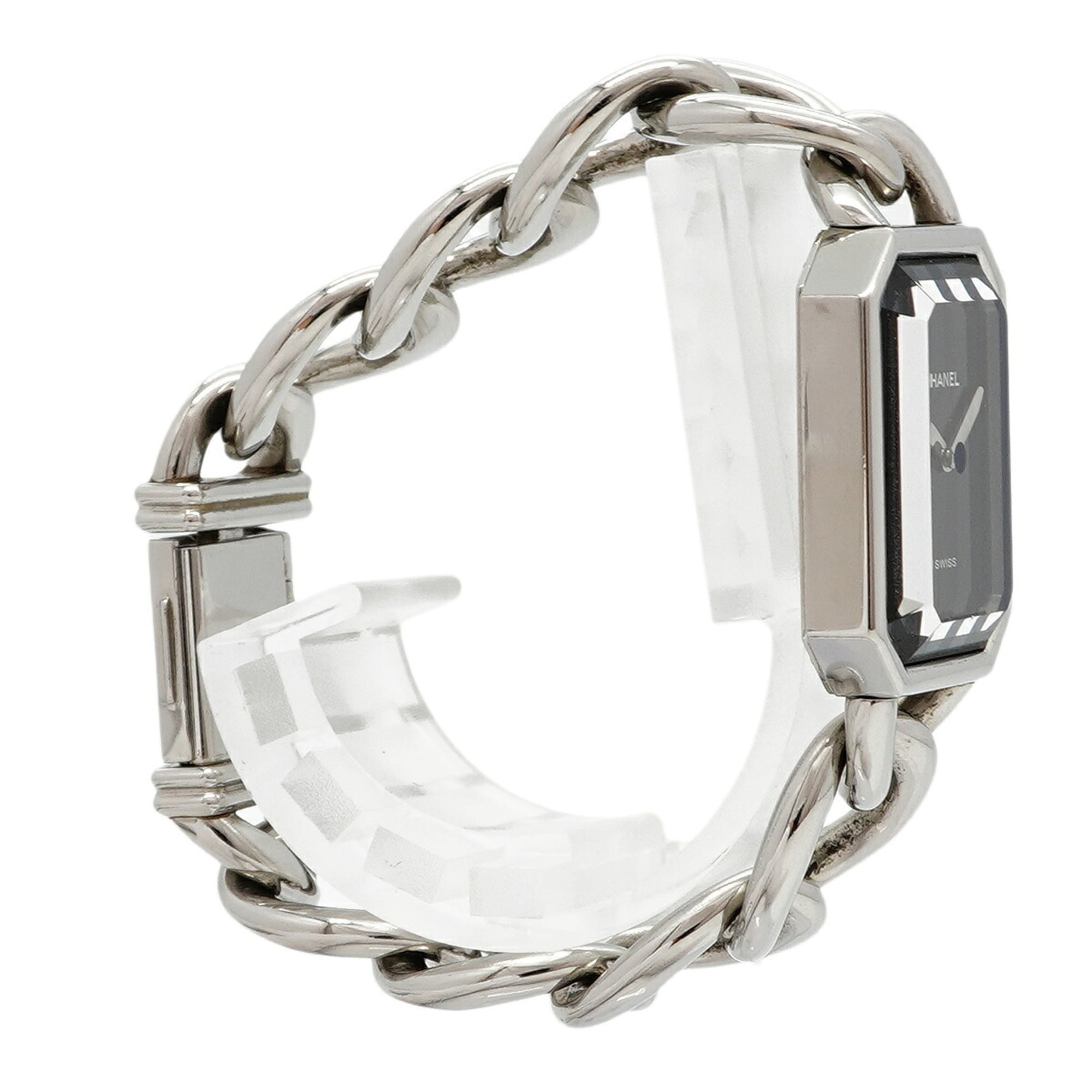 Chanel Première S Chain H0452 Black Dial Wo