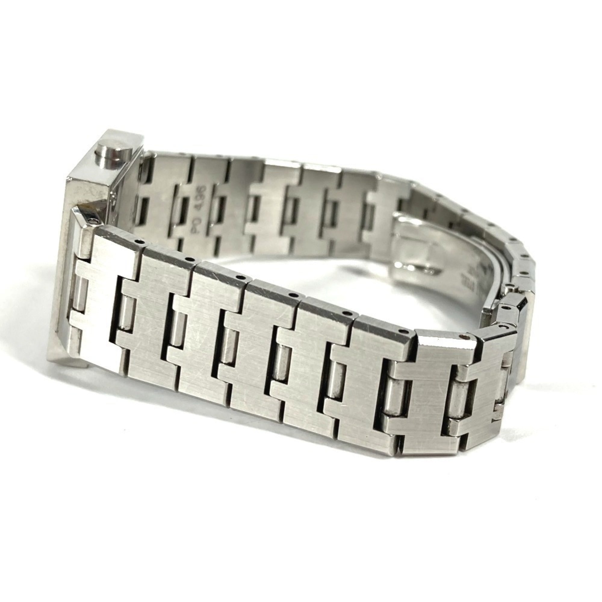 BVLGARI SQ22SS Quadratisch Quadrado Damenuhr, Edelstahl, Silber