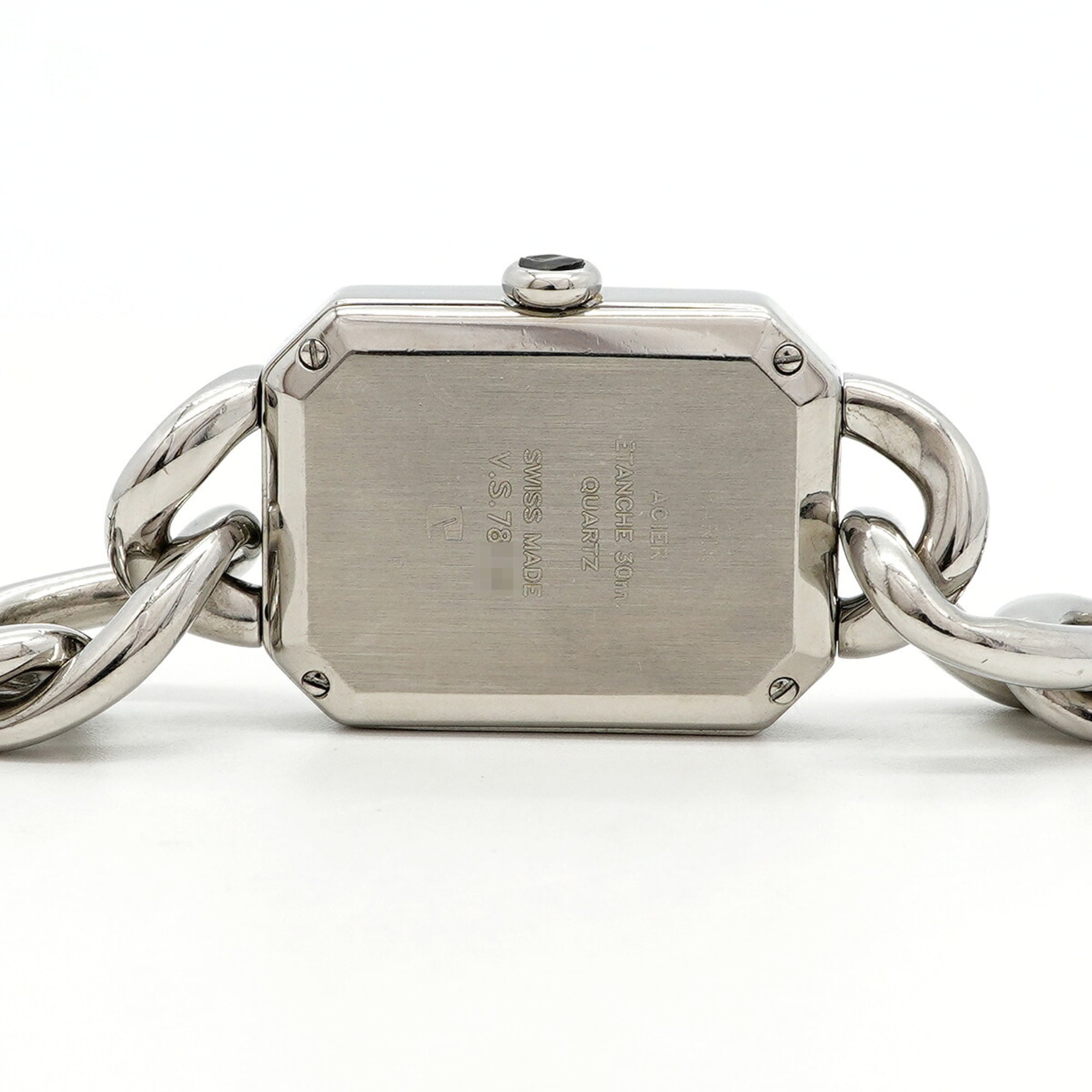 Chanel Première L Chain H0452 Black Dial Wo