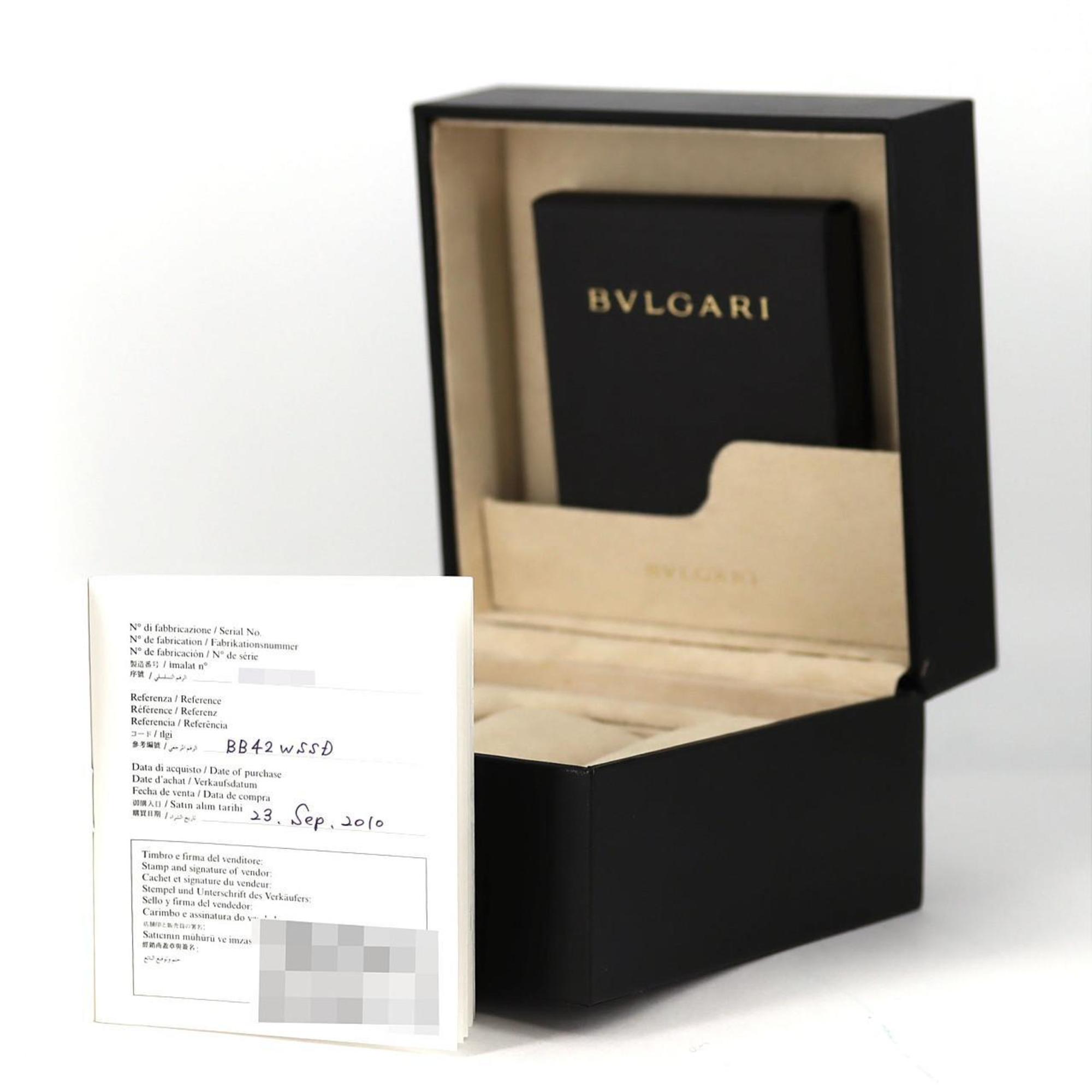 Bvlgari BB42SSAUTO BB42WSSD AT SS automatisch horloge