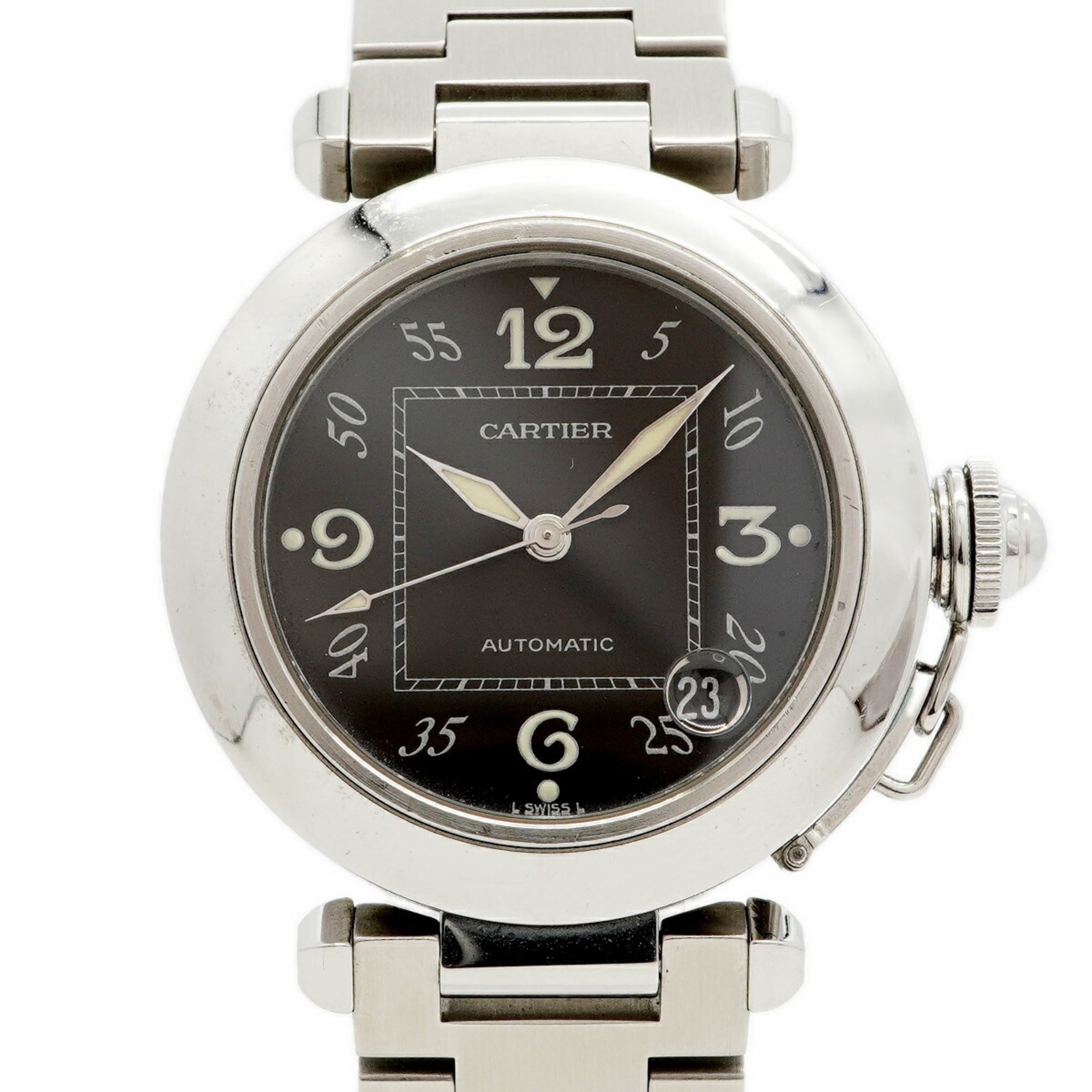 Cartier Pasha W31043M7 Black Dial 35mm Watch