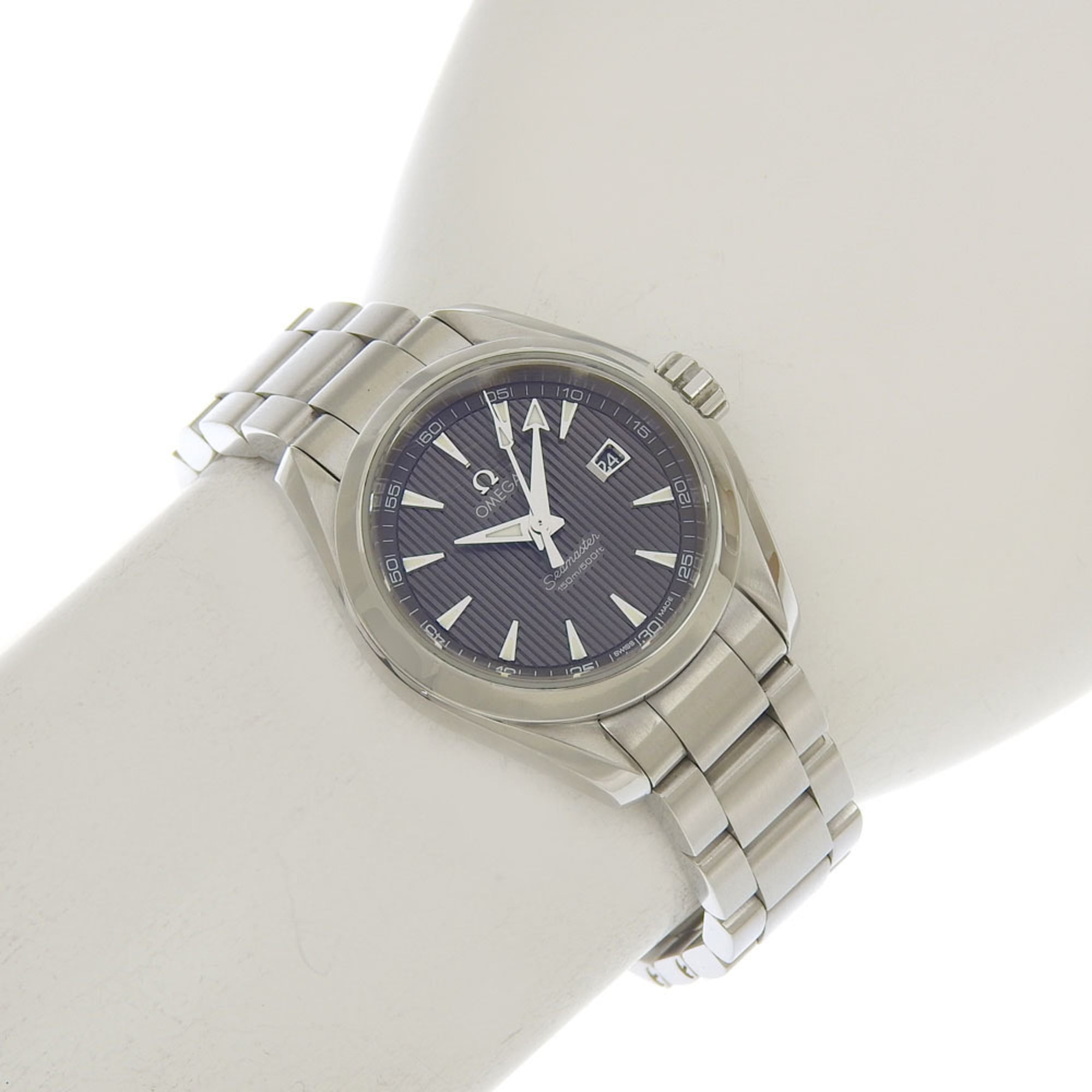 Neu Omega Seamaster Aqua Terra Datum wasserdicht bis 150 m, 231 10 61 06 001, graues Zifferblatt, EdelstahlQuarz 30 mm