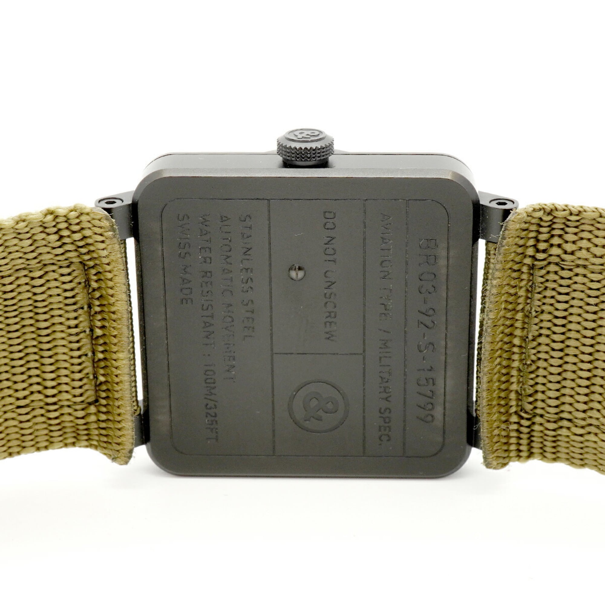 Bell & Ross BR 03-92 Military Type BR0392-MIL-CE Green Dial Men's Watch