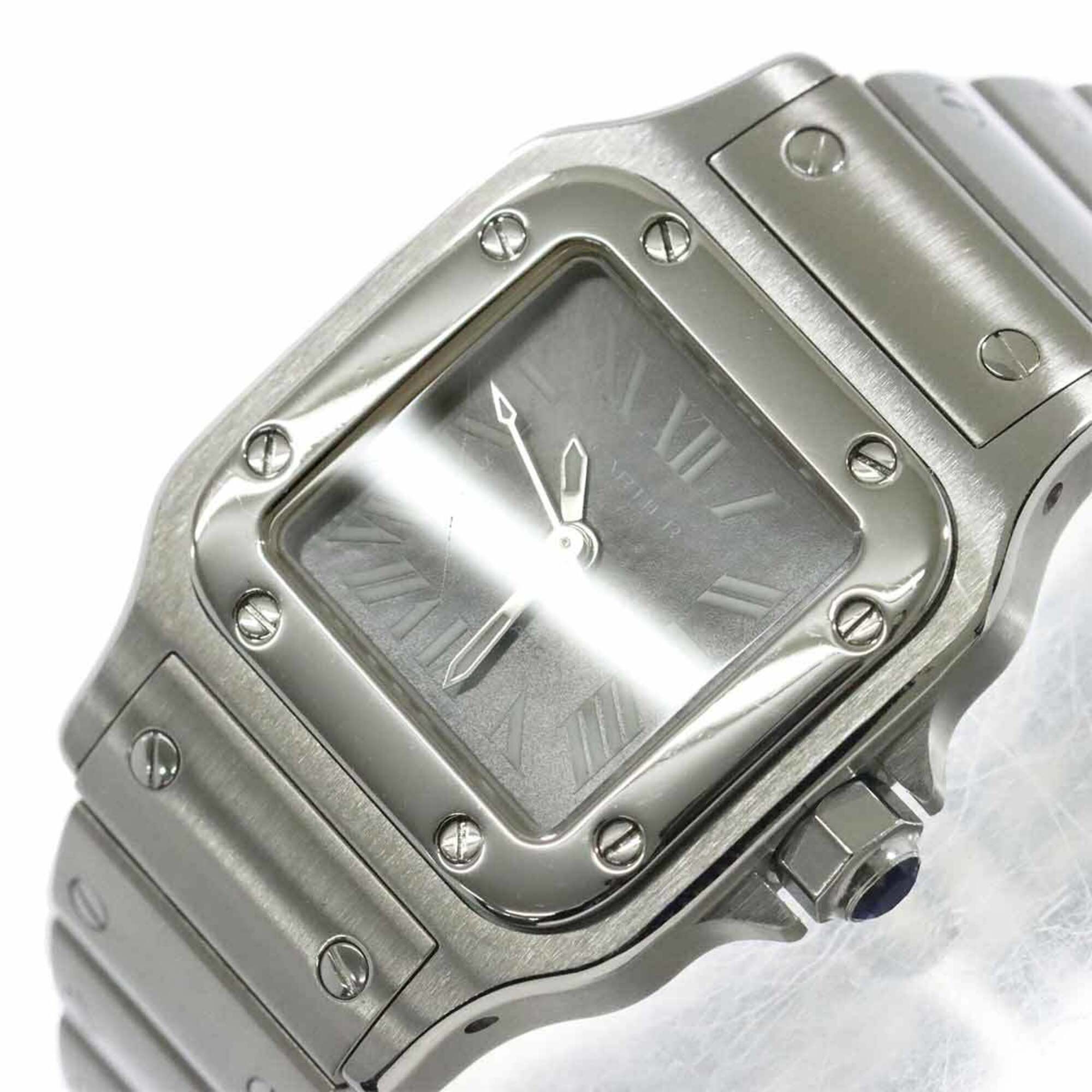 Montre Cartier Santos Galbee SM W20066D6, cadran gris, 24 mm