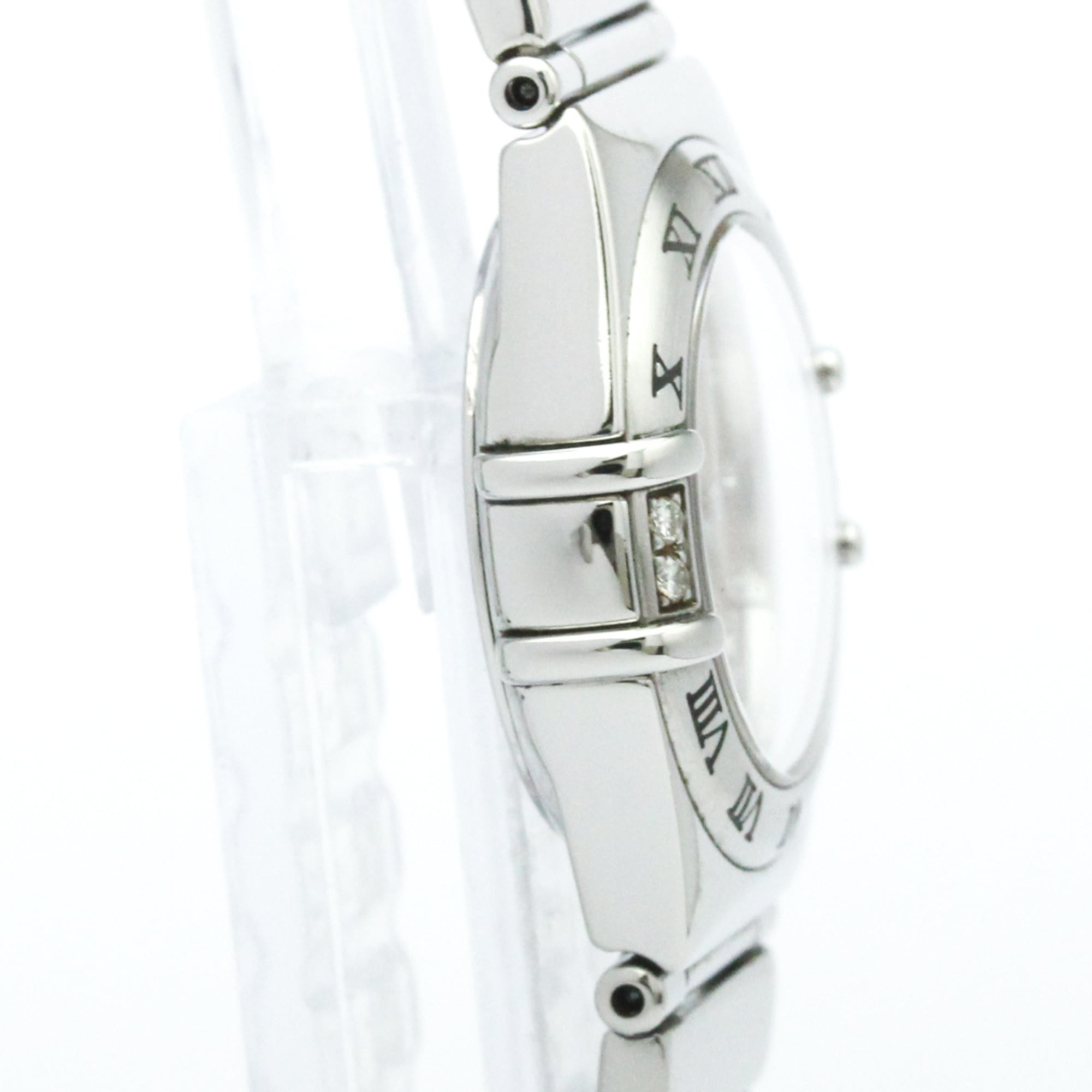 OMEGA Constellation DamenQuarz-Uhr aus Edelstahl mit Diamanten und Perlmuttzifferblatt 1567.66