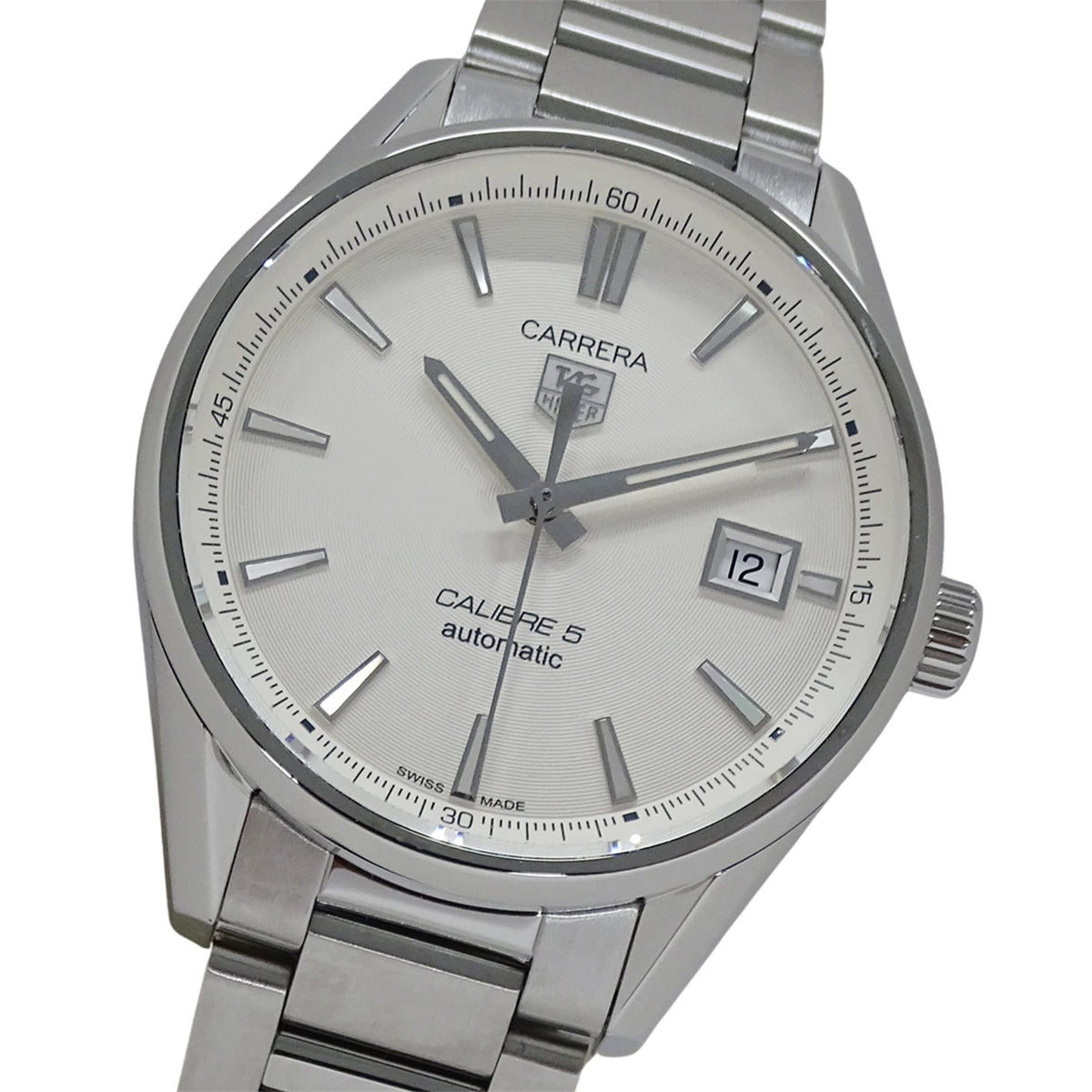 TAG Heuer Carrera WAR211B WAR211B BA0782 Weiß Zifferblatt 39mm Uhr