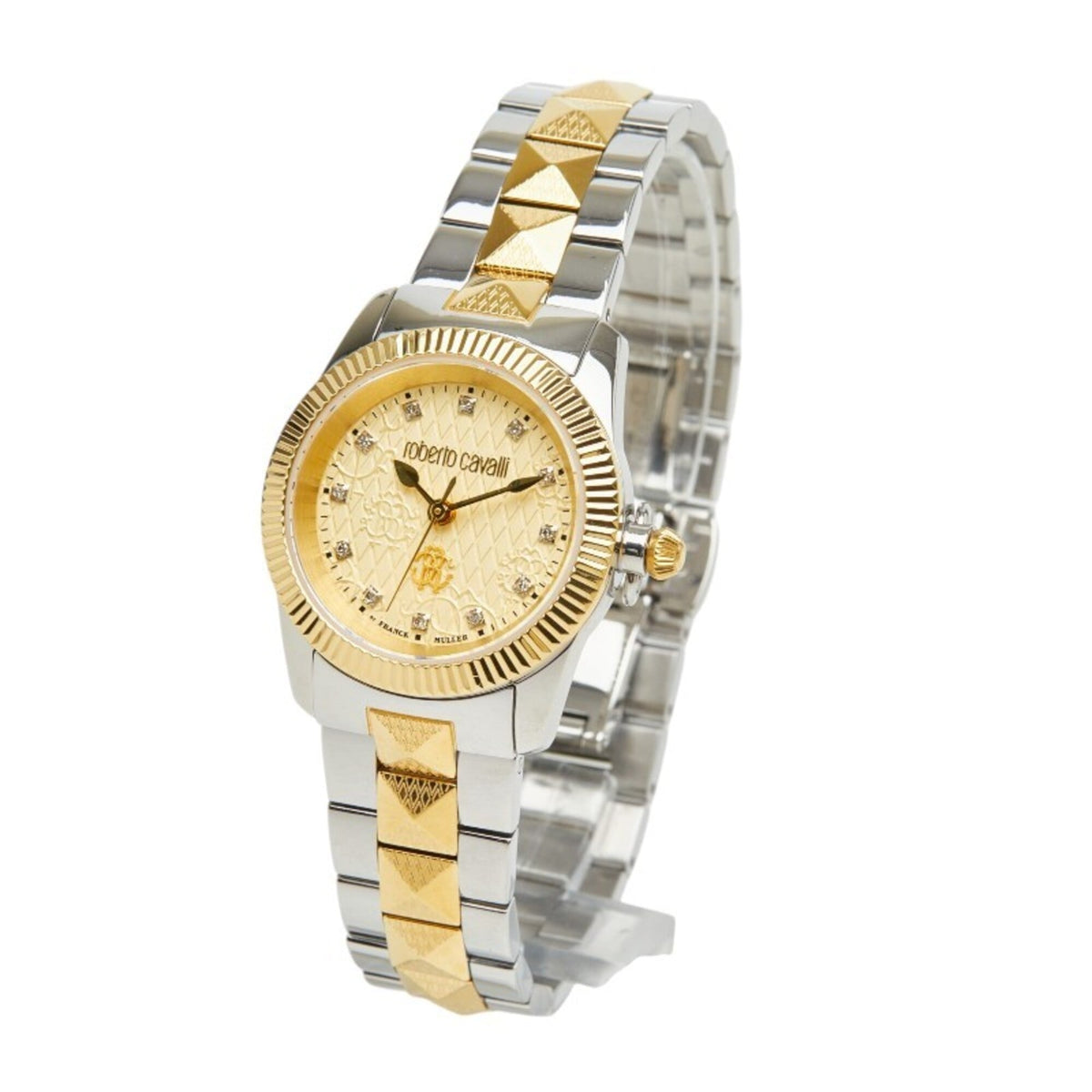 Franck Muller Roberto Cavalli x Franck Muller RV2L036M0101 Gold Dial 28mm Watch