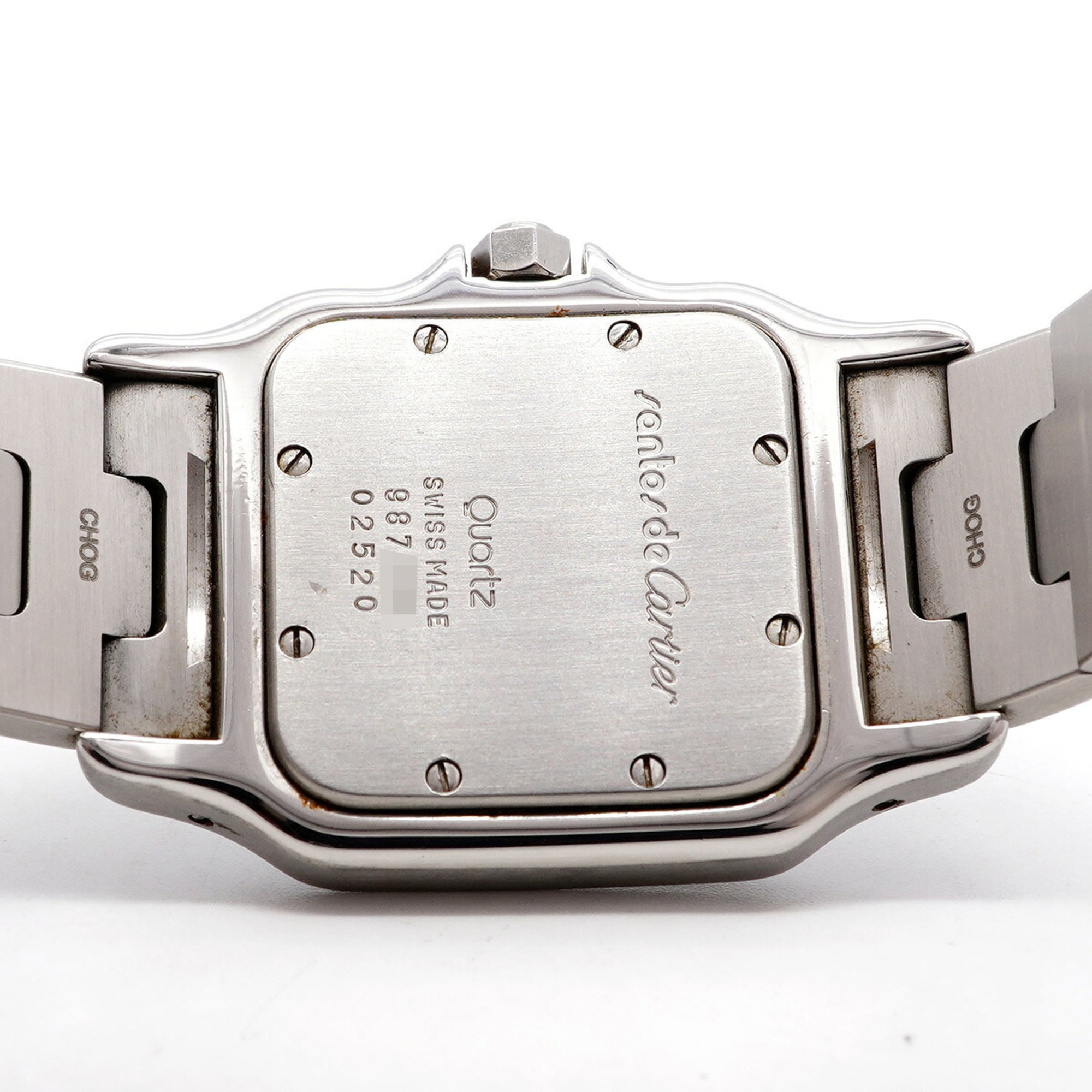 Cartier Santos Galbee LM W20018D6 Elfenbein Zifferblatt 29 mm Uhr