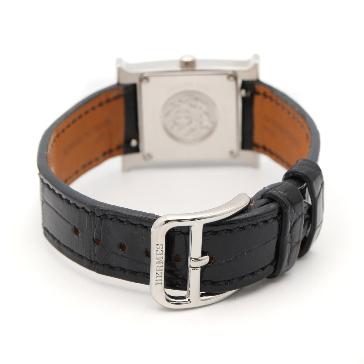 Hermes H- Diamond Bezel HH1.235 White shell Dial 21mm Watch