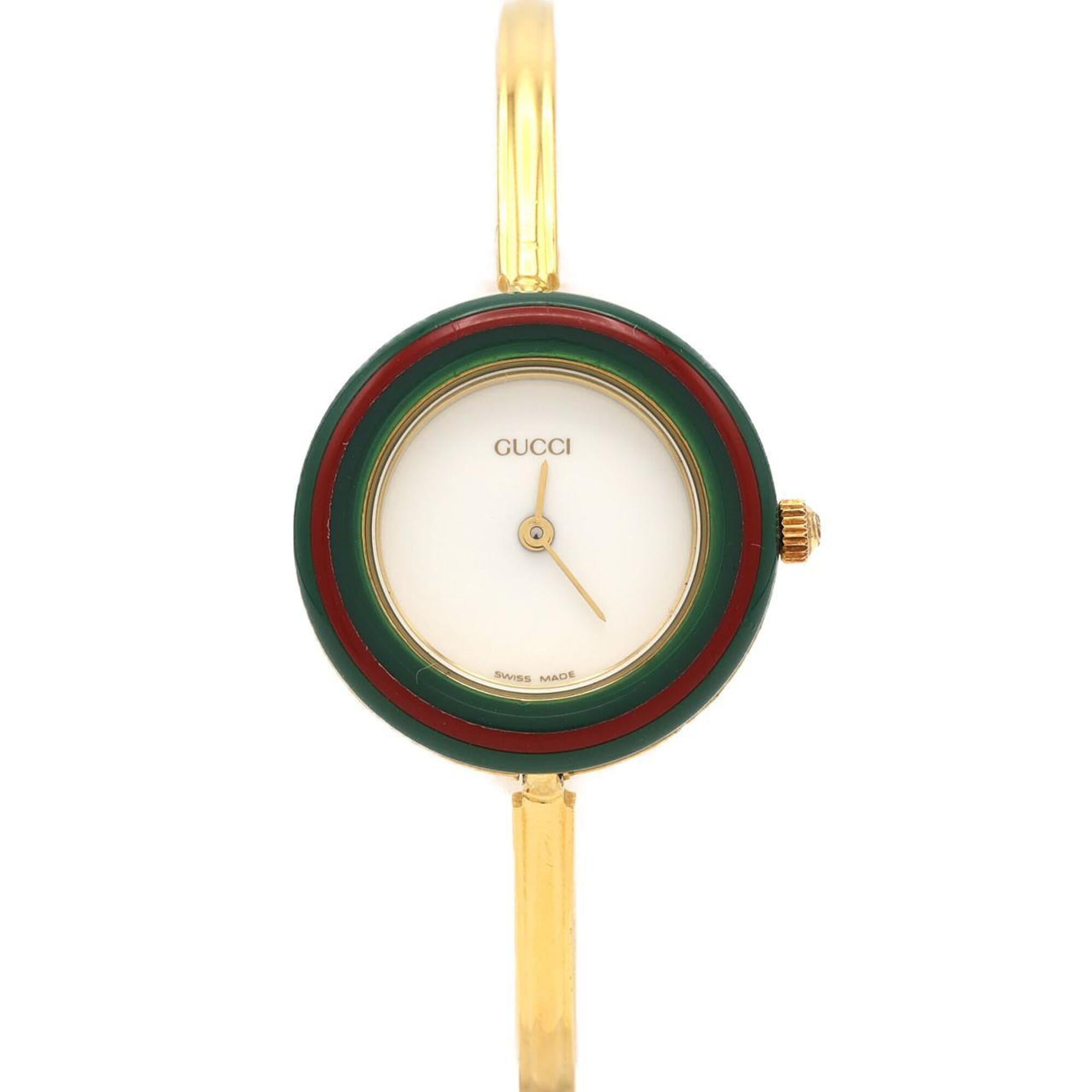 Gucci Change Ring GP Medium Size 11 12.2 Quartz Watch