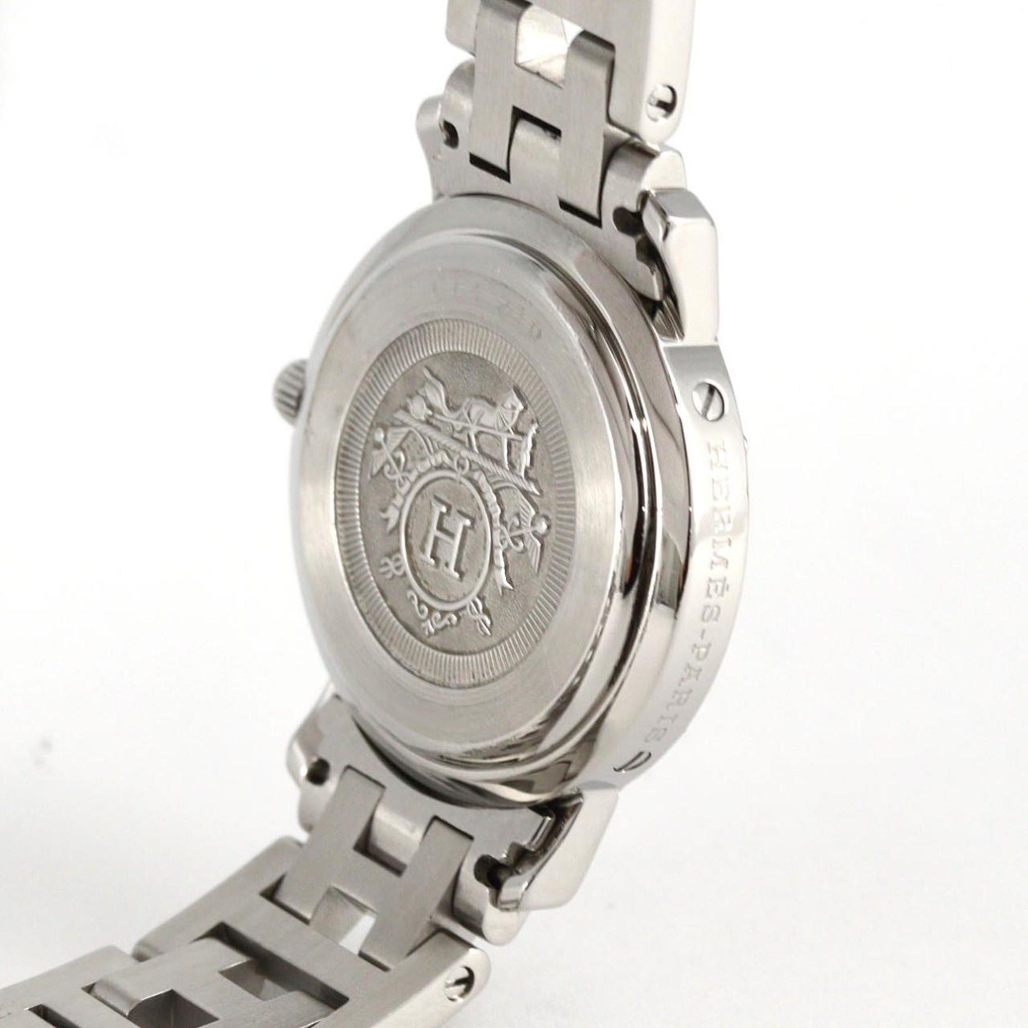 Hermès Clipper CL4.210 roestvrijstalen quartzhorloge
