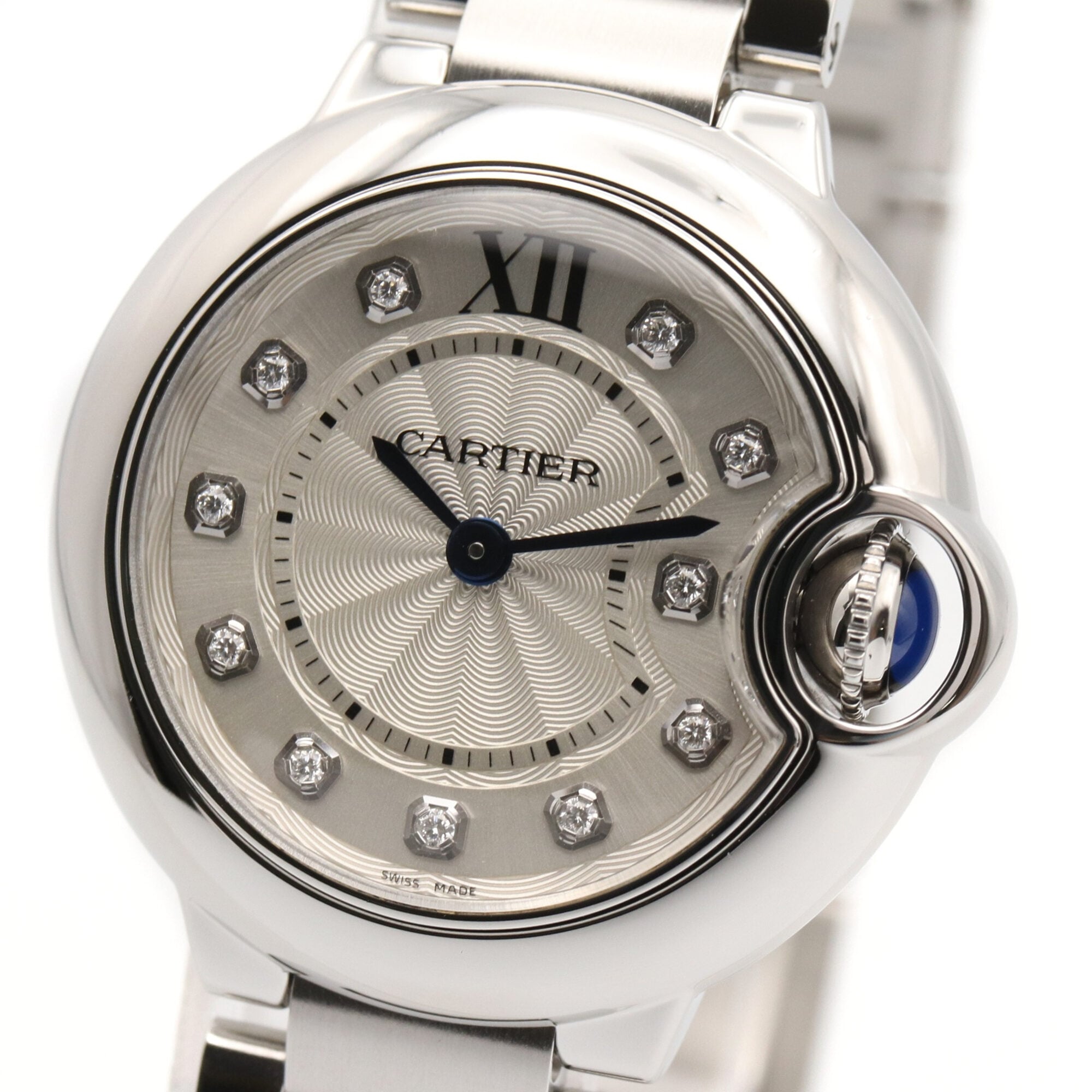 Cartier Ballon Bleu SM WE902073 Silver Dial 28mm Watch