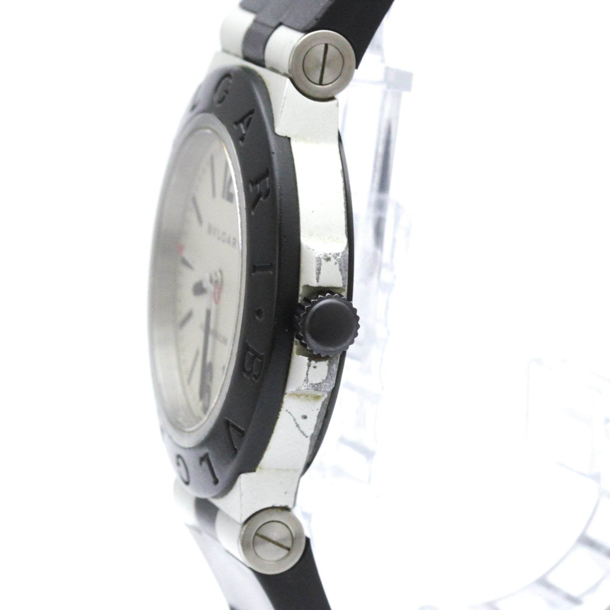 Bulgari Aluminium AL38TA Silver Dial 38mm Watch