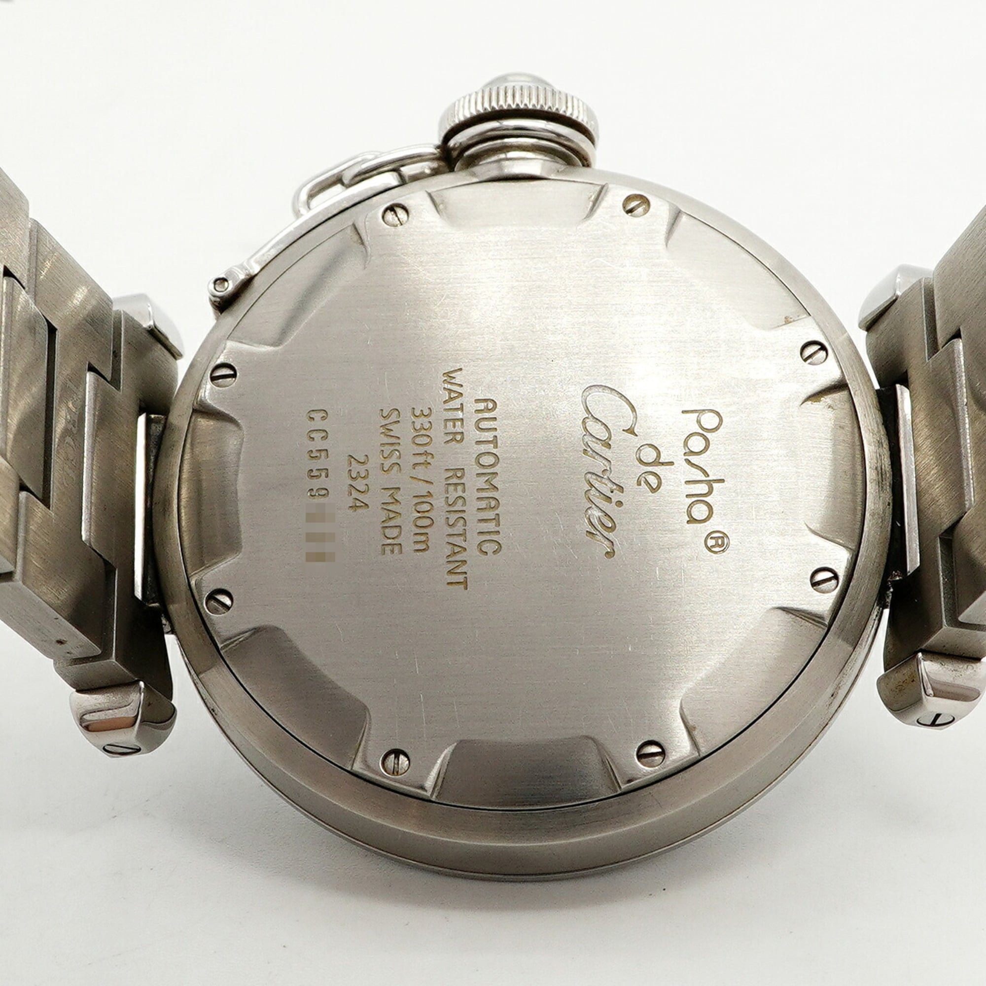 Cartier Pasha C W31023M7 Silver Dial (Boys' Size)