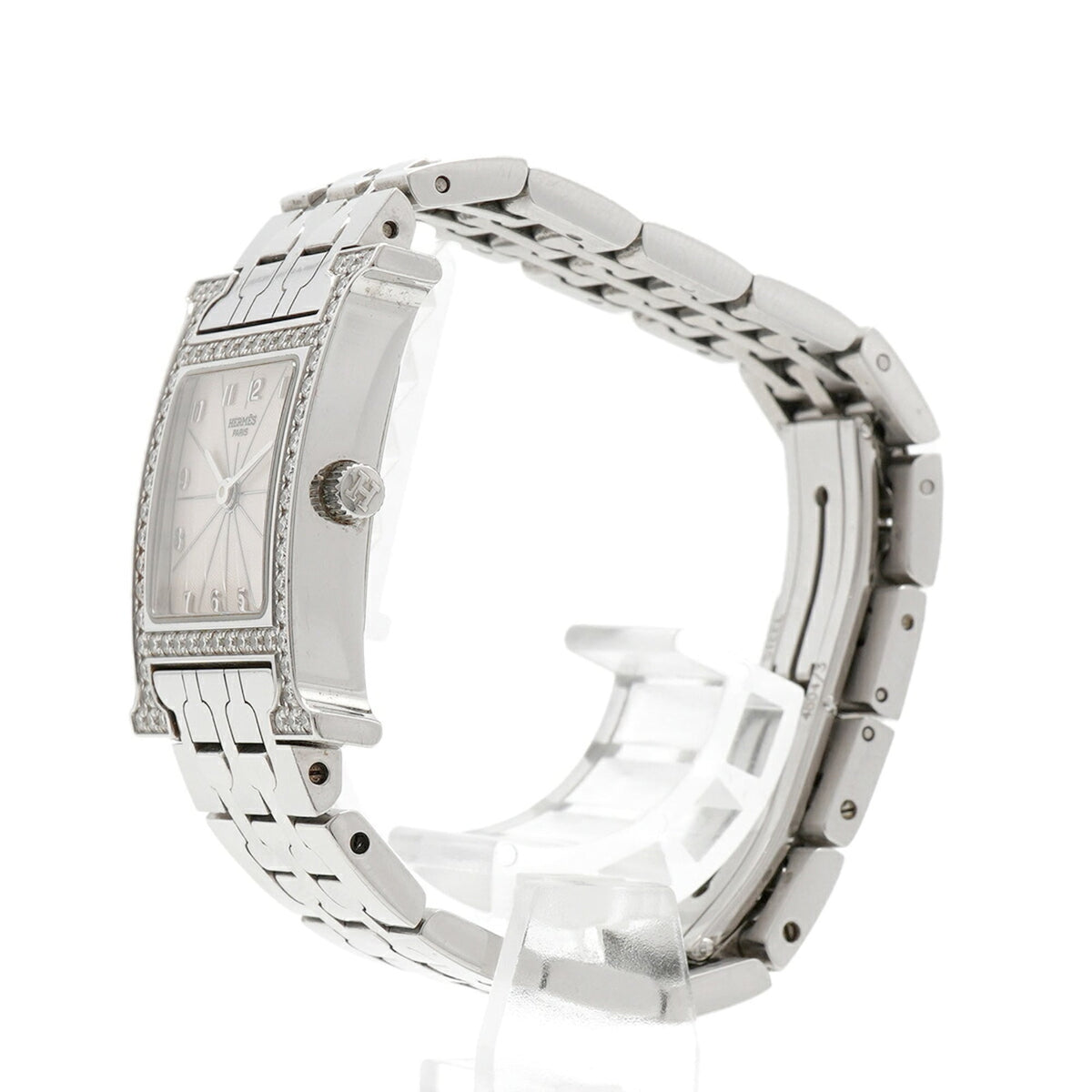 Hermes H – Diamantlünette HH1.230 Silber Zifferblatt 21 mm Uhr