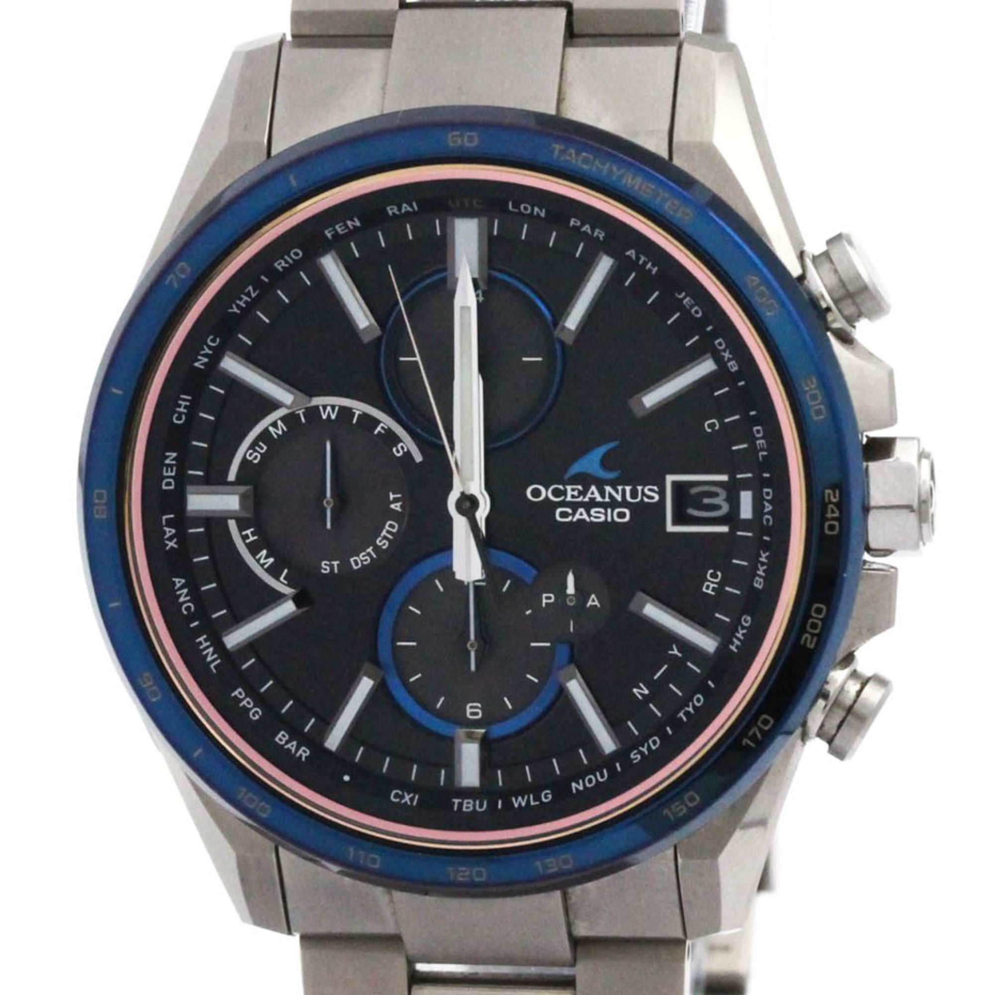 CASIO Oceanus Radio Wave Control Solar Titanium Mens Watch OCW-T4000D-1AJF