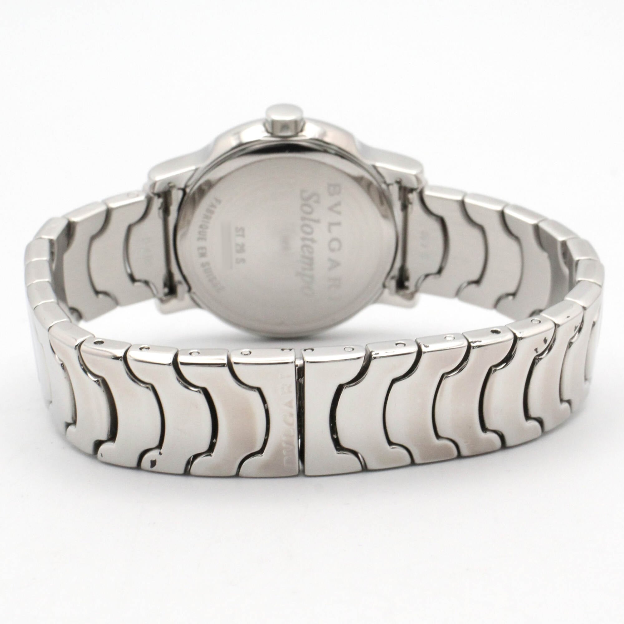 Bulgari BVLGARI Solo Tempo Stainless Steel Wo Black ST29S
