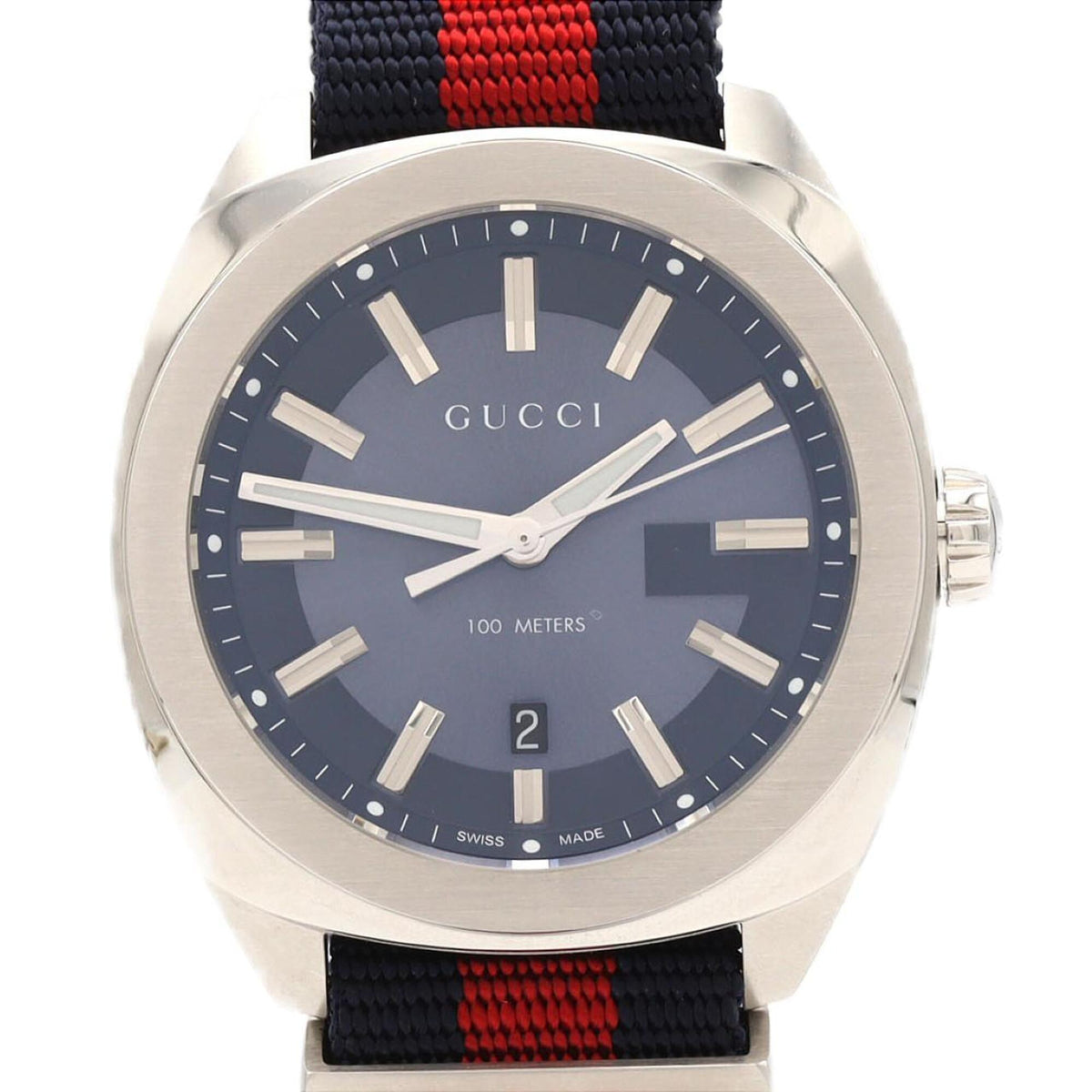 Gucci GG2570 142.3 Blaues Zifferblatt 40mm Uhr