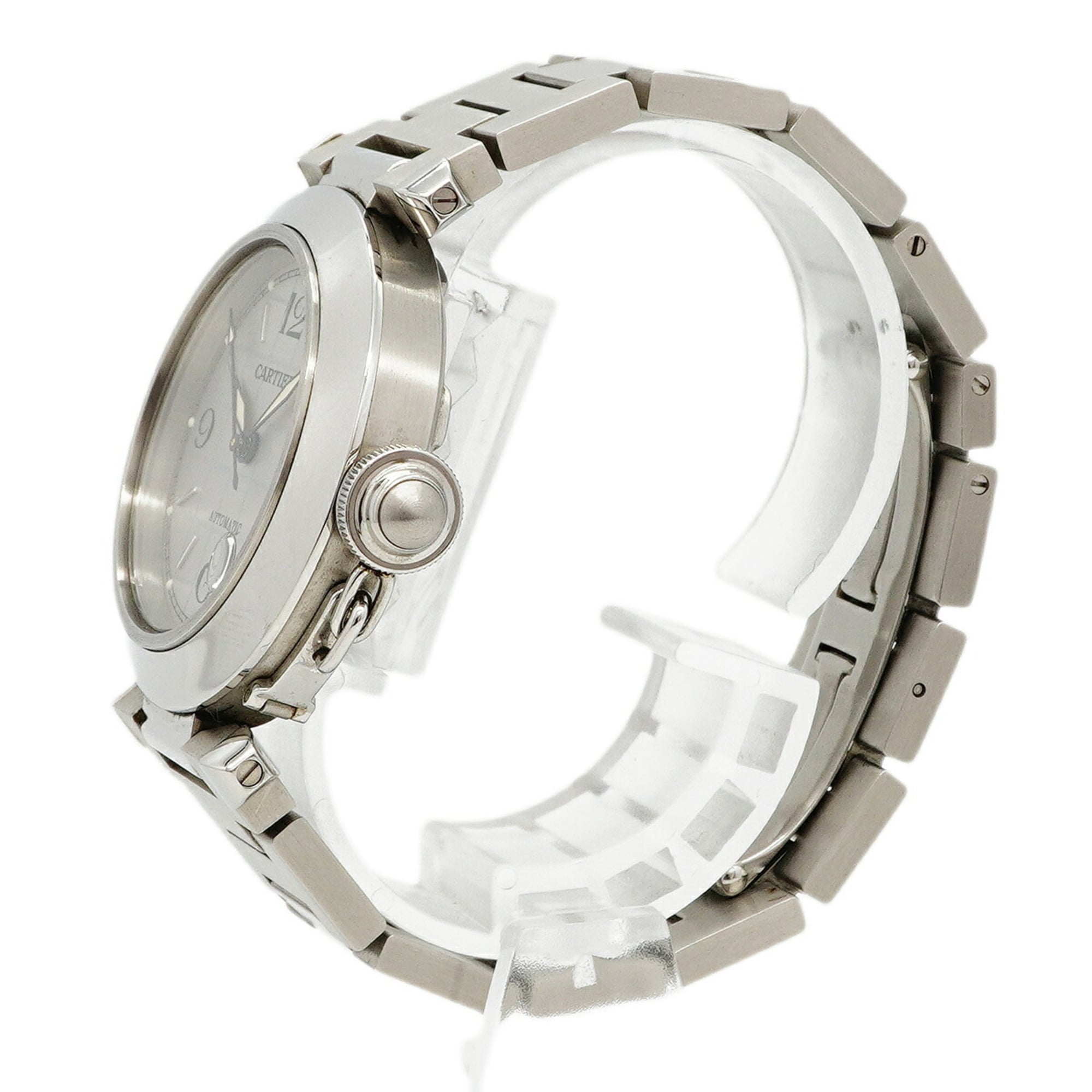Cartier Pasha C W31023M7 Silver Dial (Boys' Size)