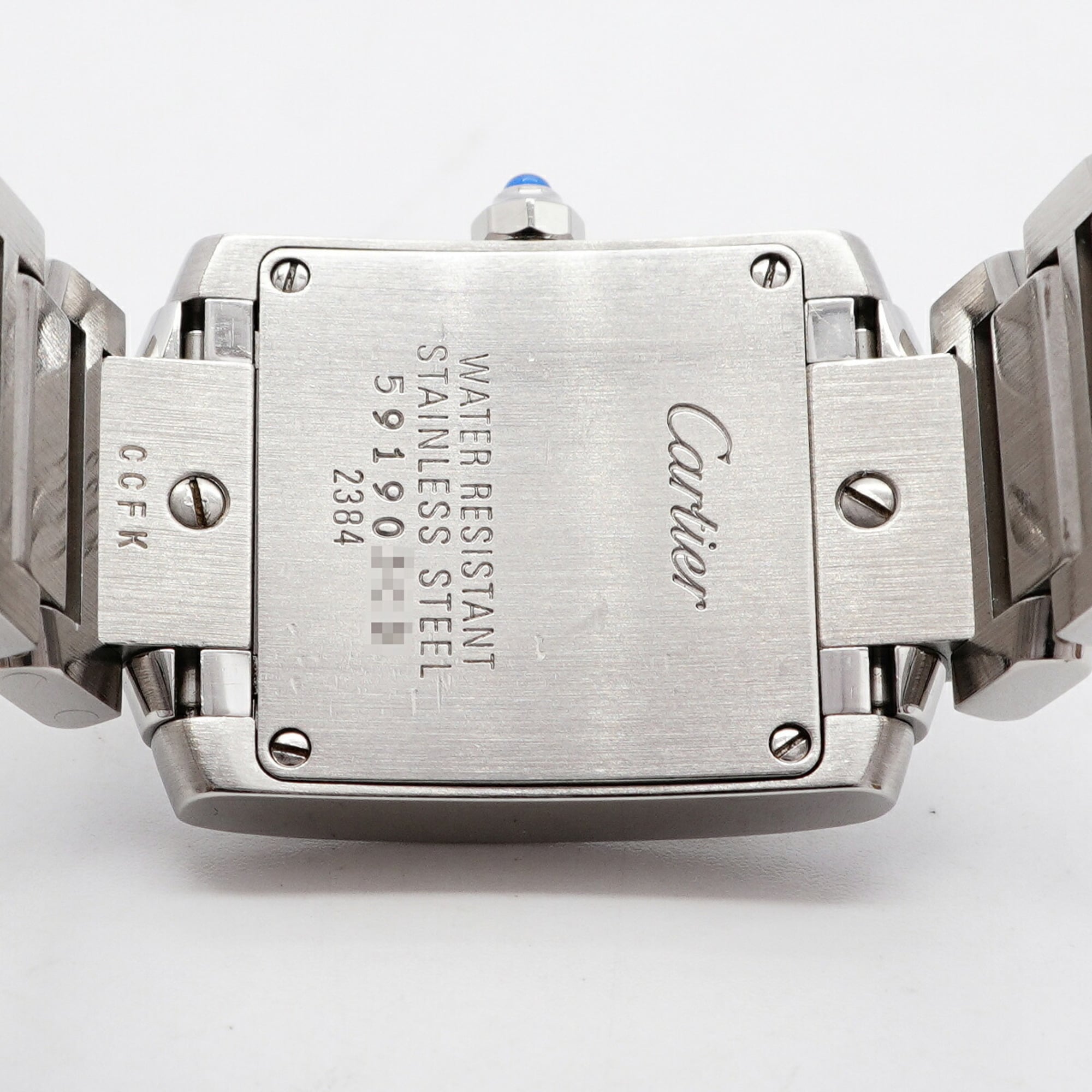 Cartier Tank Française SM W51008Q3 White Dial 20mm Watch