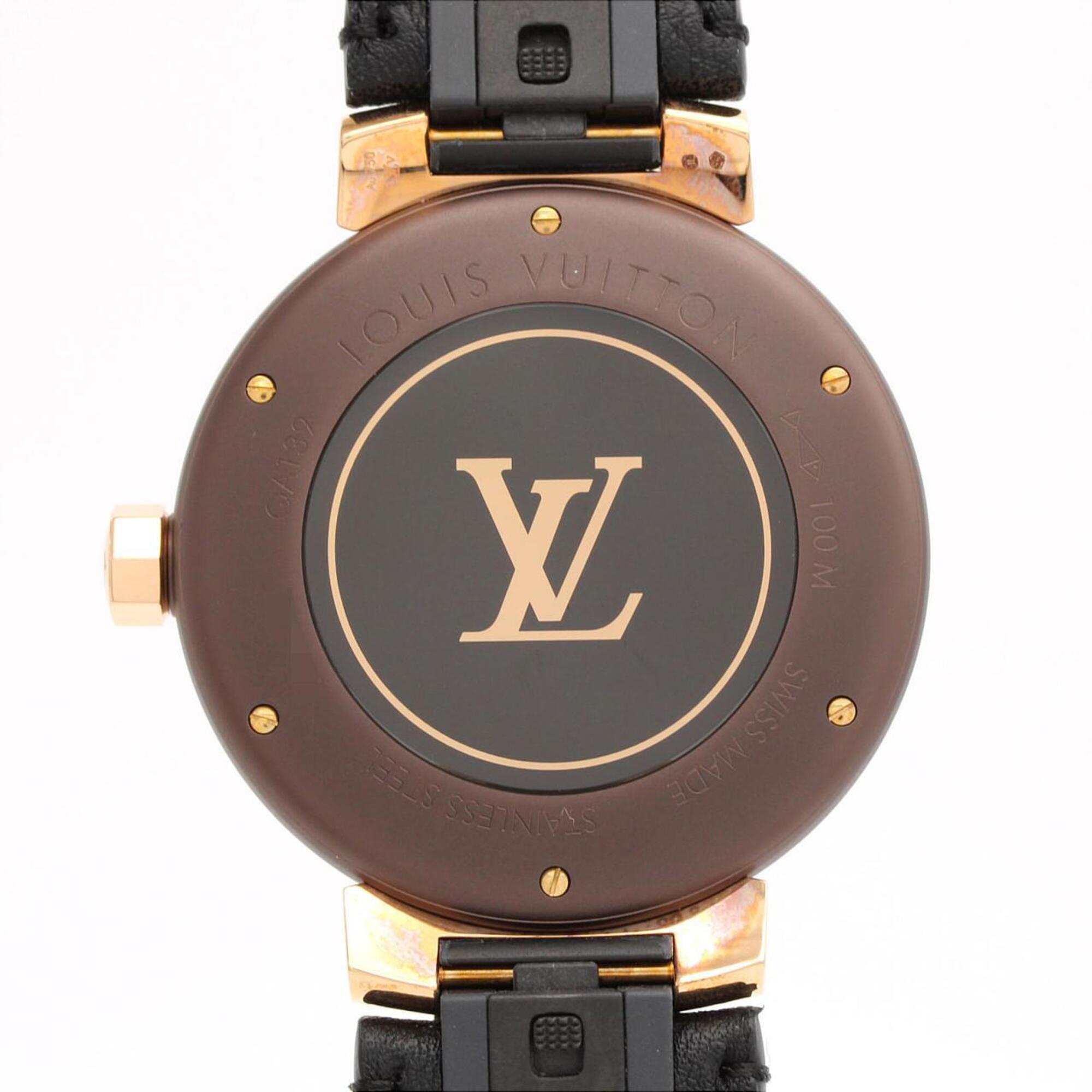 Louis Vuitton Tambour QA139 Brown Dial 39mm Watch