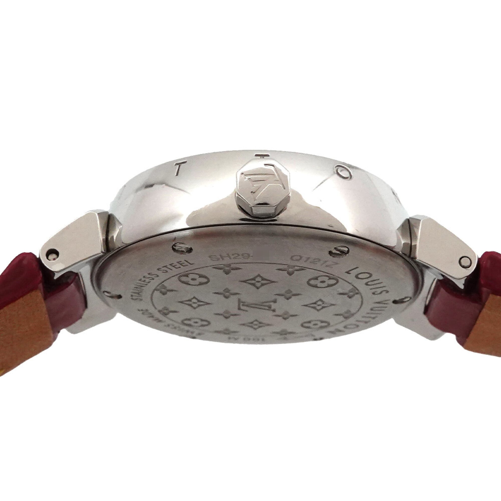 Louis Vuitton Tambour W Tour Q121Z Diamond Ladies Watch Heart Red Quartz