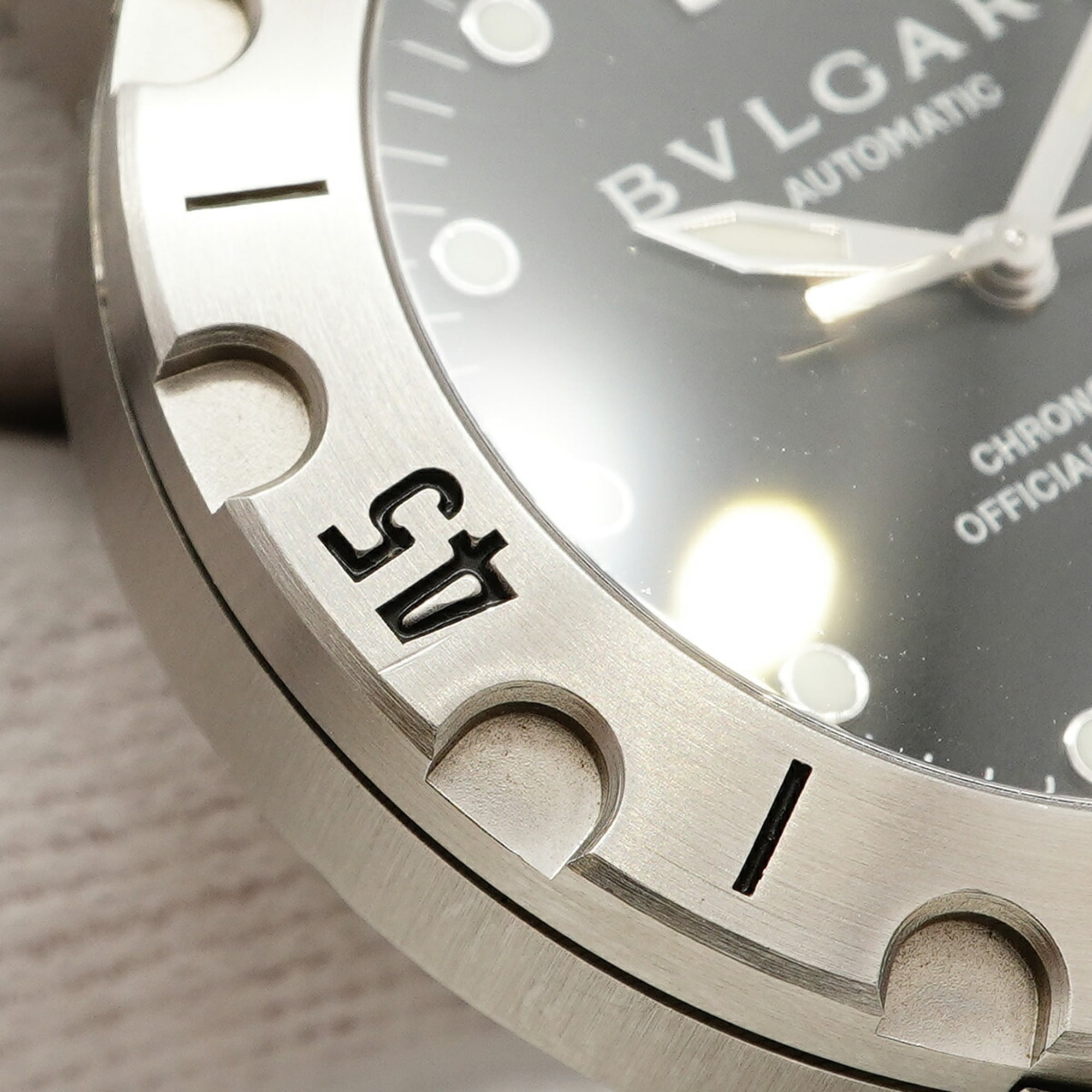 Bulgari Diagono scuba SD38S Black Dial 38mm Watch