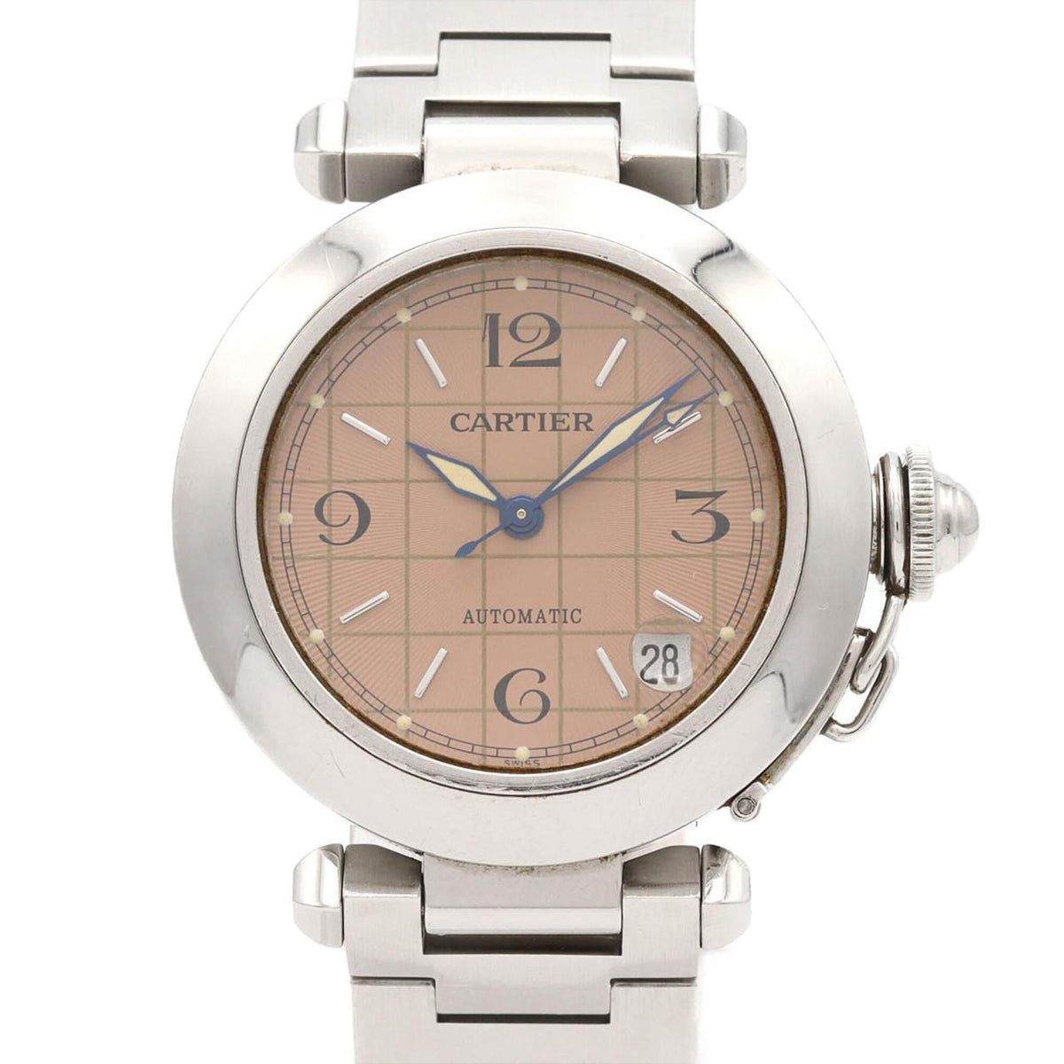 Cartier Pasha C W31024M7 Rosa Zifferblatt 35 mm Uhr