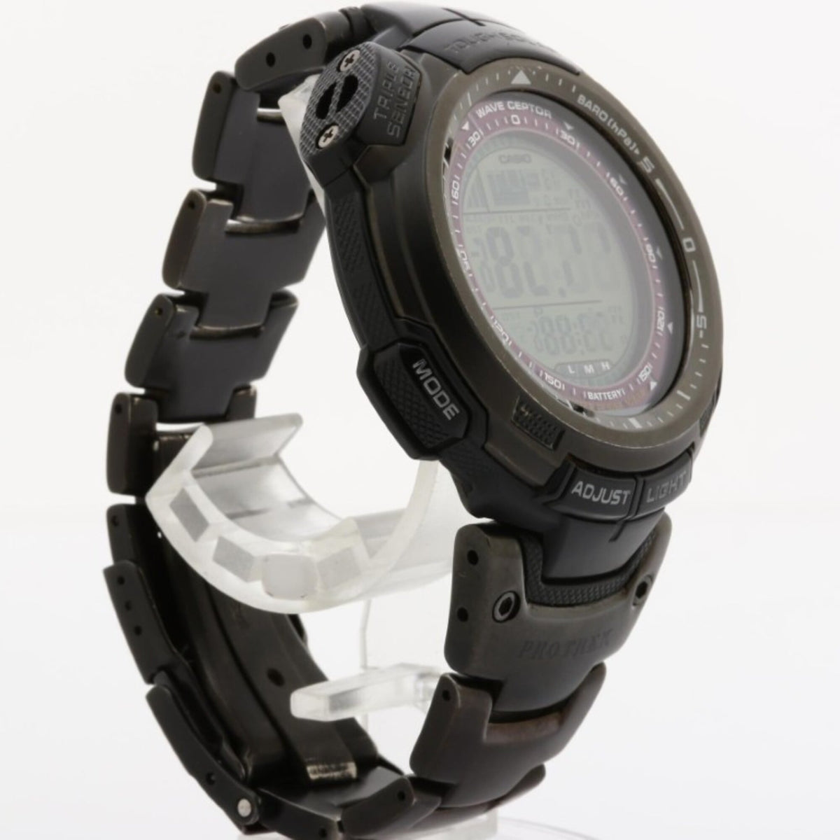 Casio PRO TREK PRW-1300YTJ-1JF horloge met zwarte wijzerplaat, 46 mm