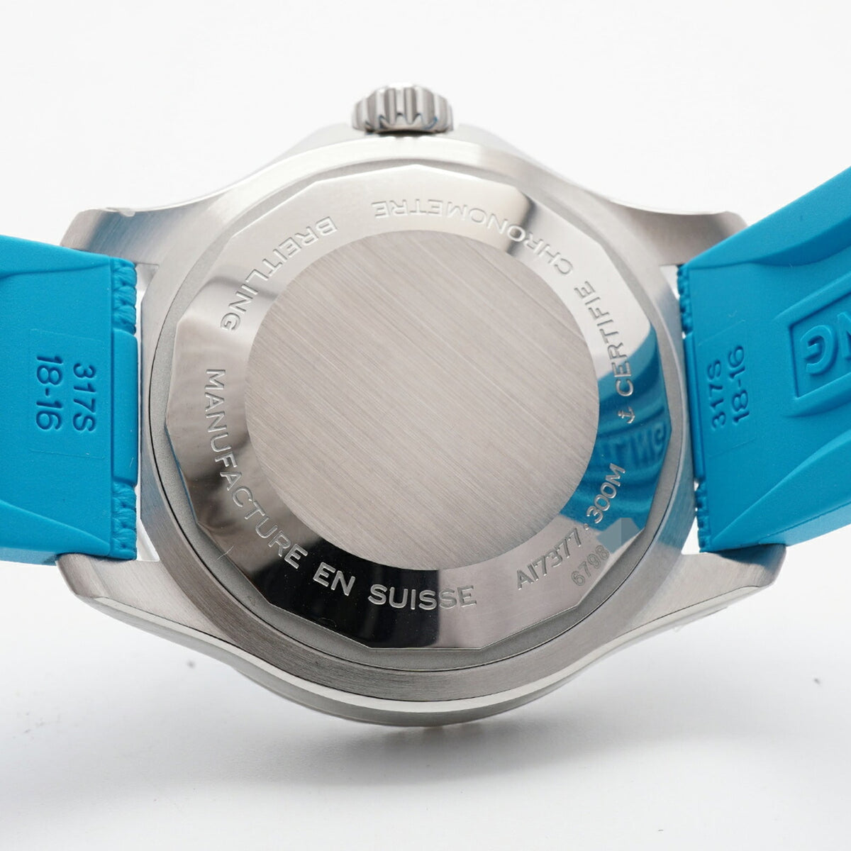 Breitling Superocean A17377 mit blauem Zifferblatt, 36 mm Uhr