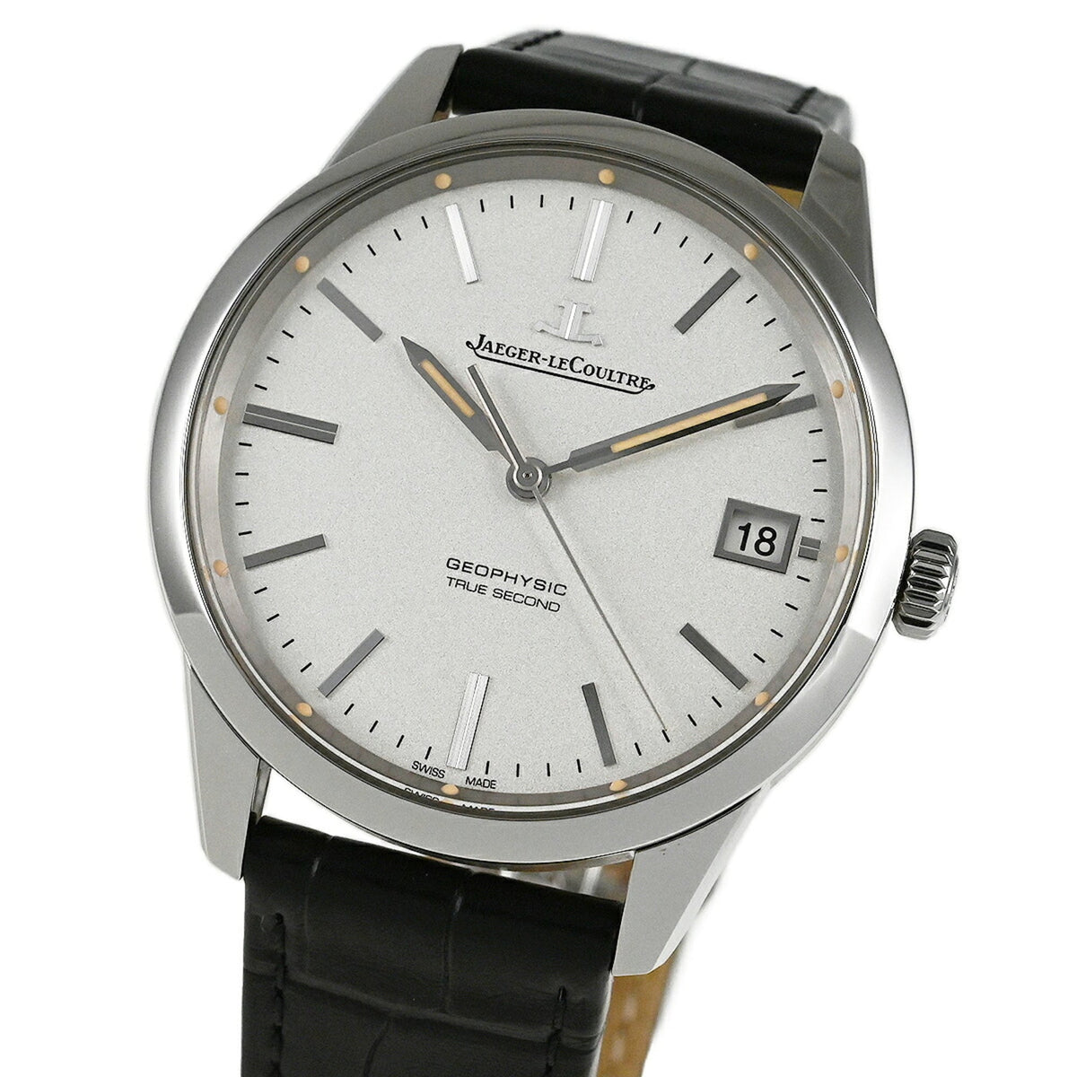 Jaeger LeCoultre Geophysic True Seconds Q8018420 Silver Dial 40mm Watch