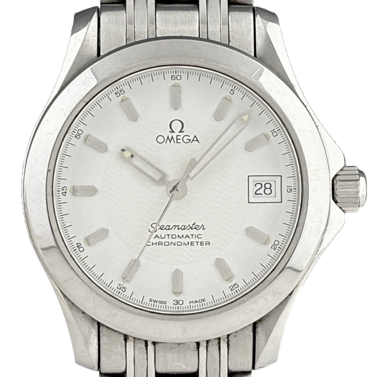 Omega Seamaster 120 Datum 2501.21 Weiß Zifferblatt 36 mm Uhr
