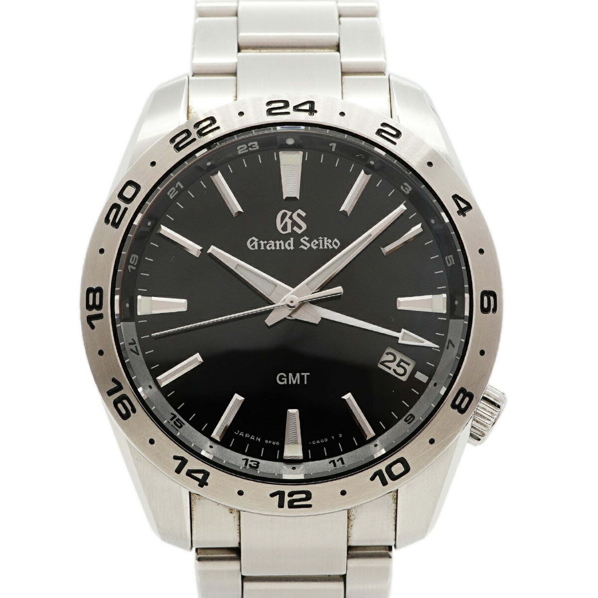 Grand Seiko Grand Sport Collection GMT SBGN027 Black Dial 38mm Watch