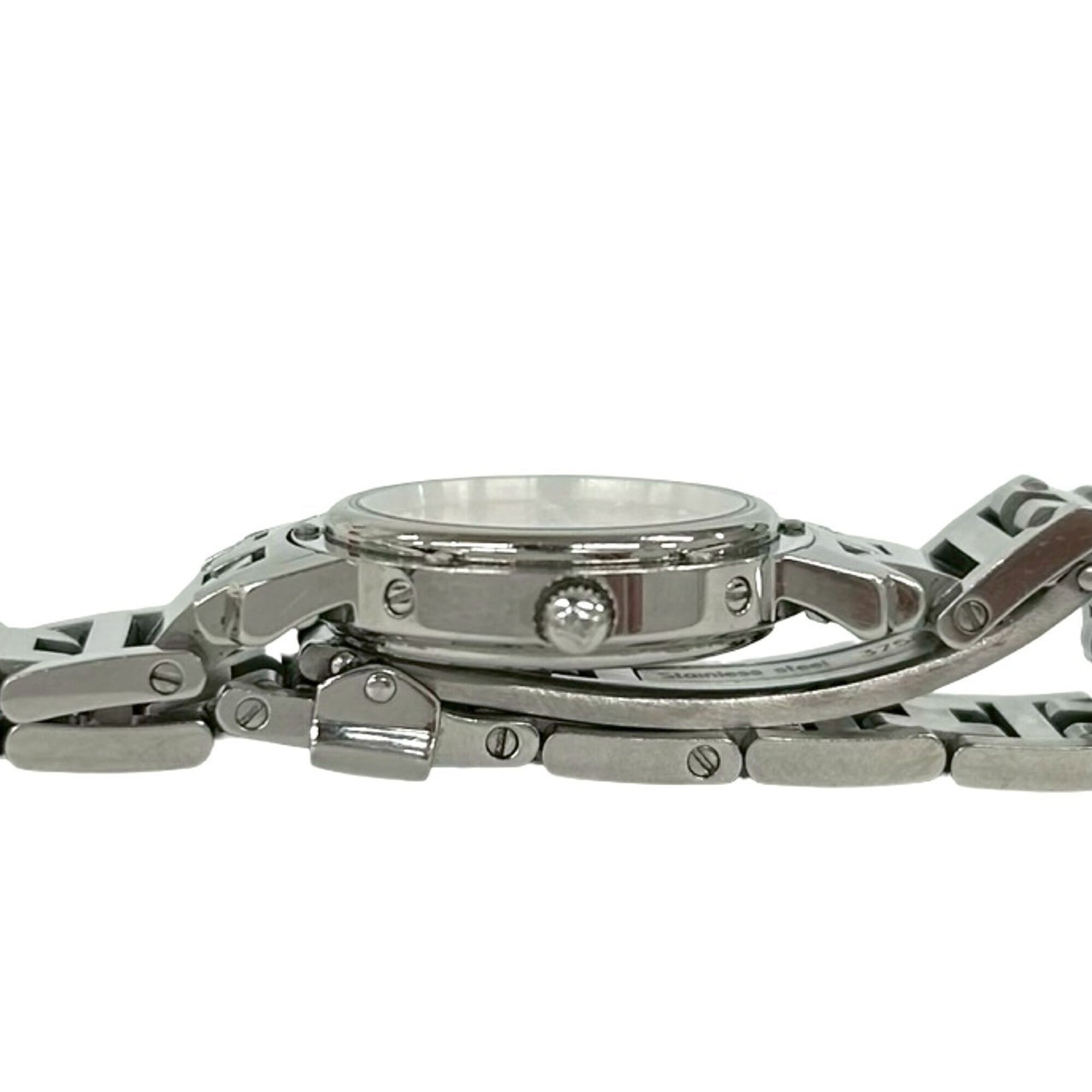 HERMES Clipper CL4.210 Stainless Steel Quartz Wrist Silver 32533