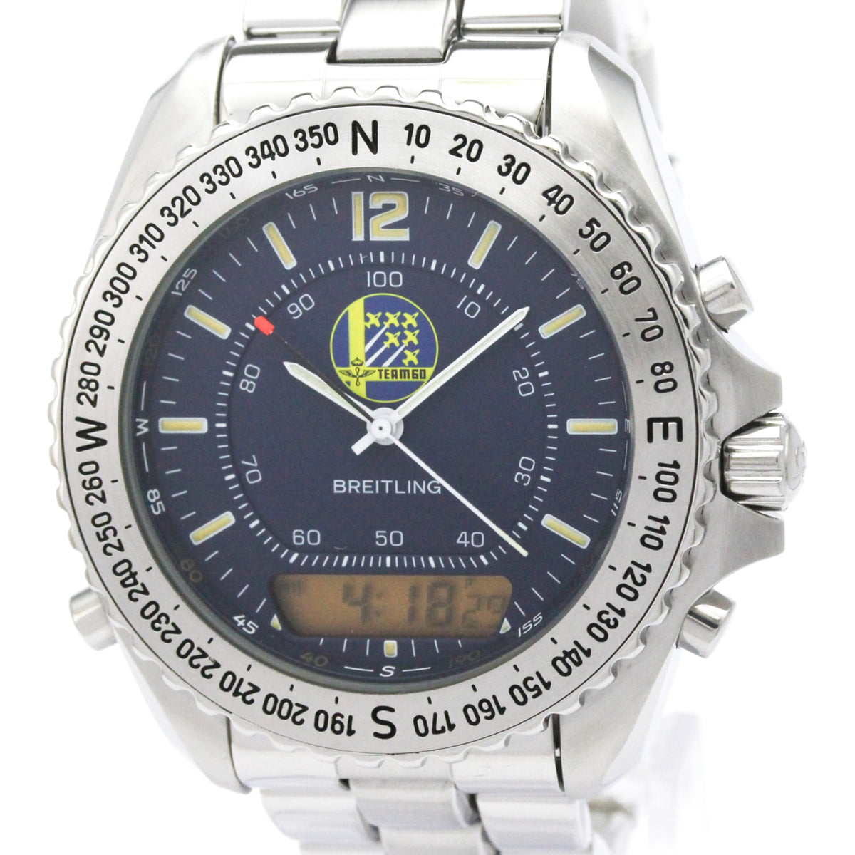 Breitling Pluton A51038 Blue Dial 42mm Watch
