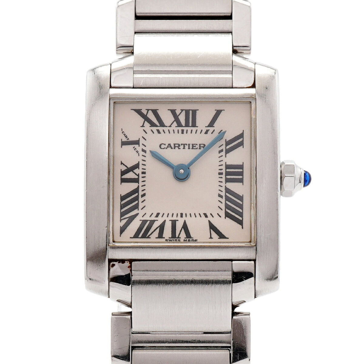 Cartier Tank Française SM W51008Q3 Elfenbein Zifferblatt 20 mm Uhr