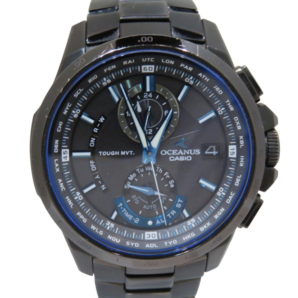 Casio Oceanus Titanium radiogestuurde OCW-T1000 horloge met wijzerplaat van 45 mm