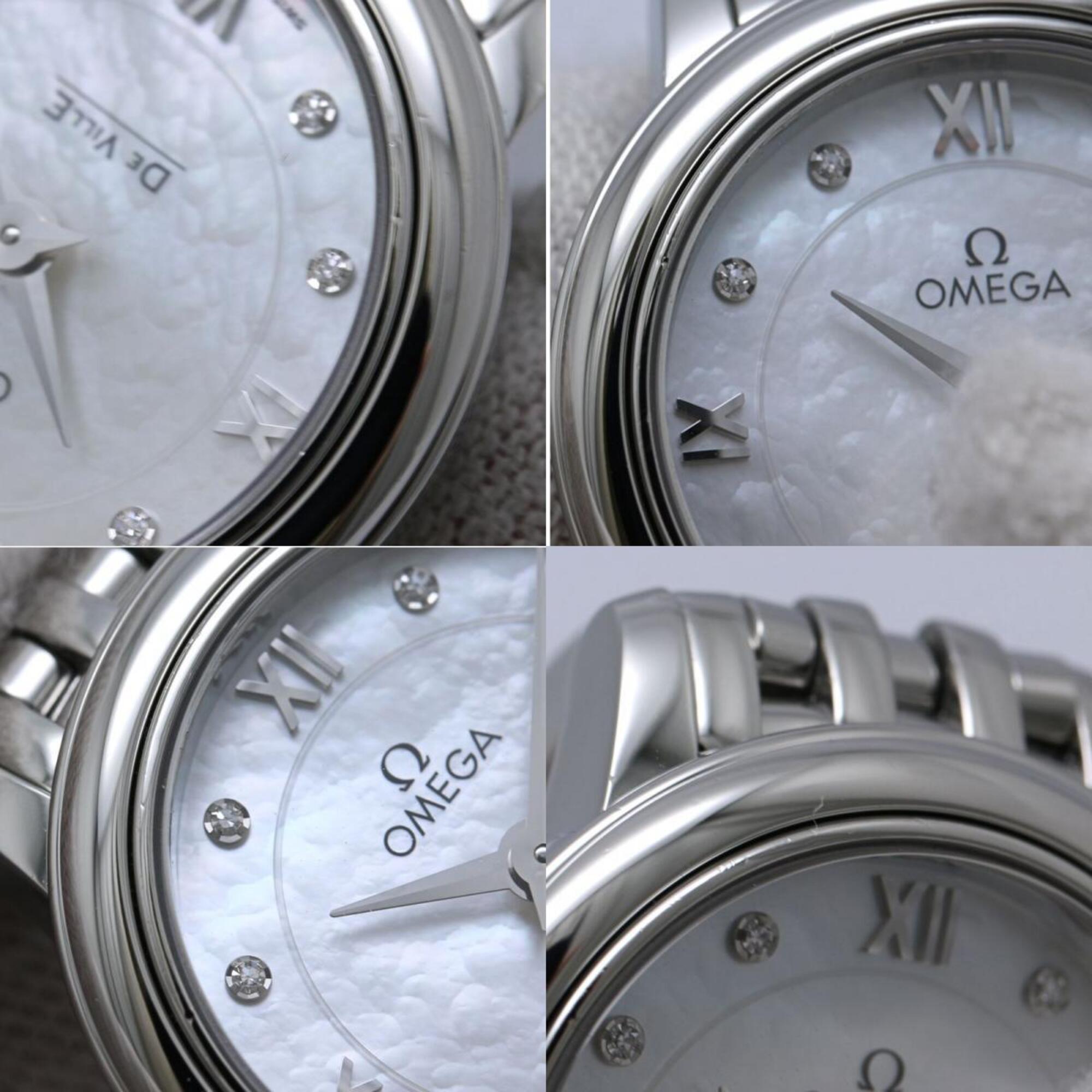Omega De Ville 424.10.24.60.55.001 White Dial Stainless steel 24mm Watch