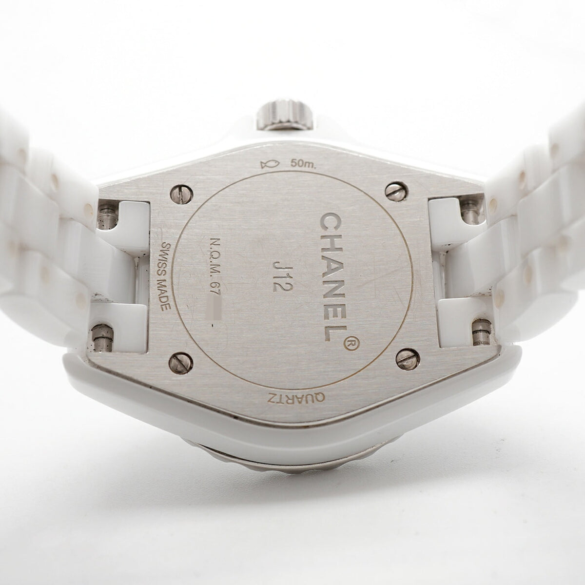 Chanel J12 8P Diamond H2570 White Dial 28mm Watch