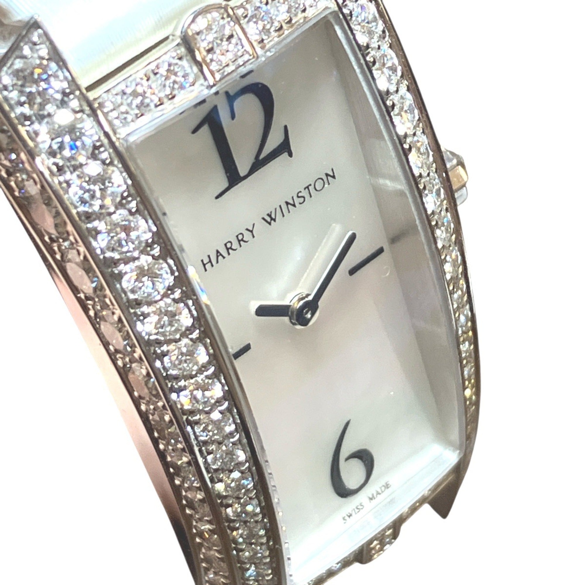 Montre Harry Winston Avenue Traffic 340LQW Blanc avec cadran de 19 mm