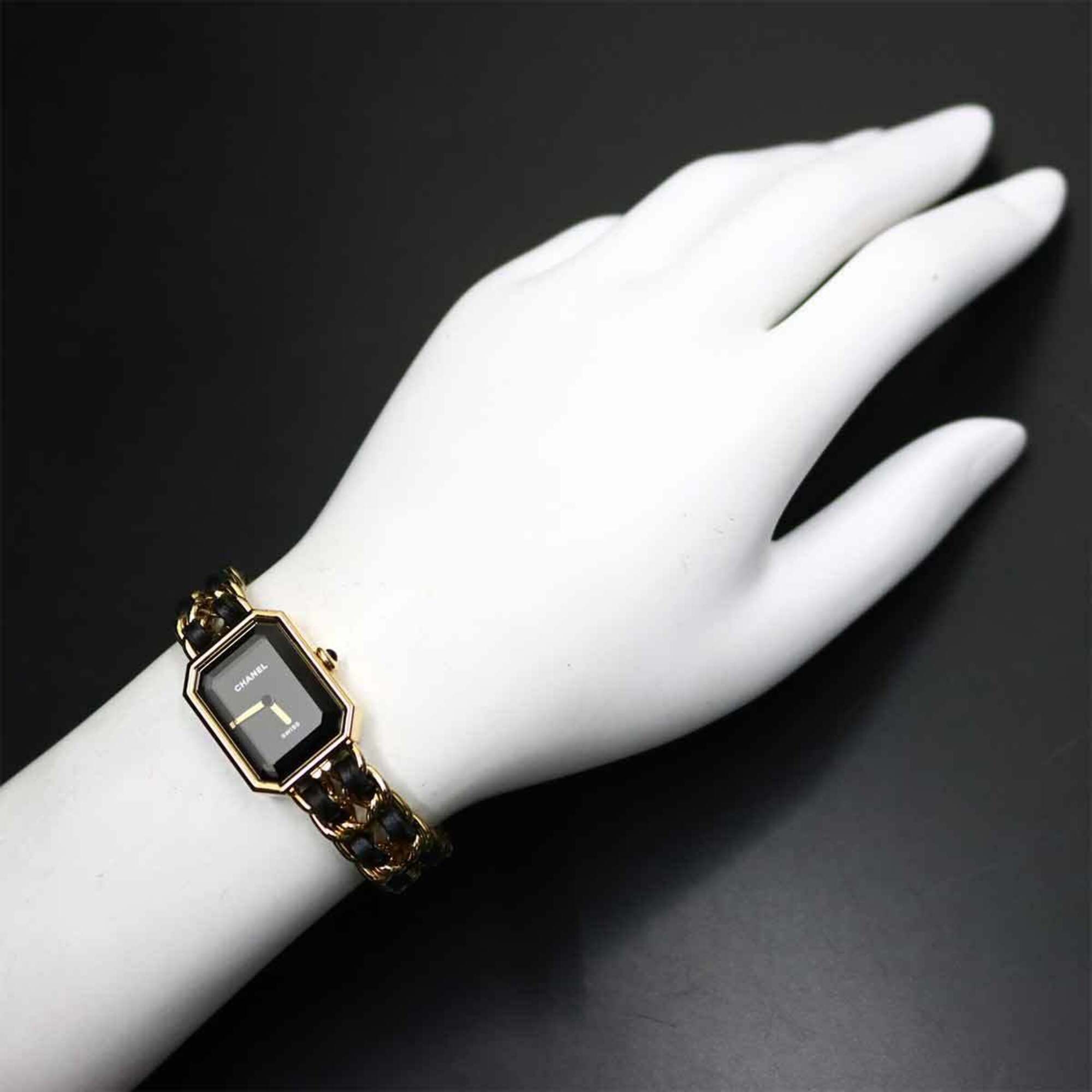 Montre Chanel Première, taille S, référence H6951, modèle actuel, montre pour femmeNoir orQuartz