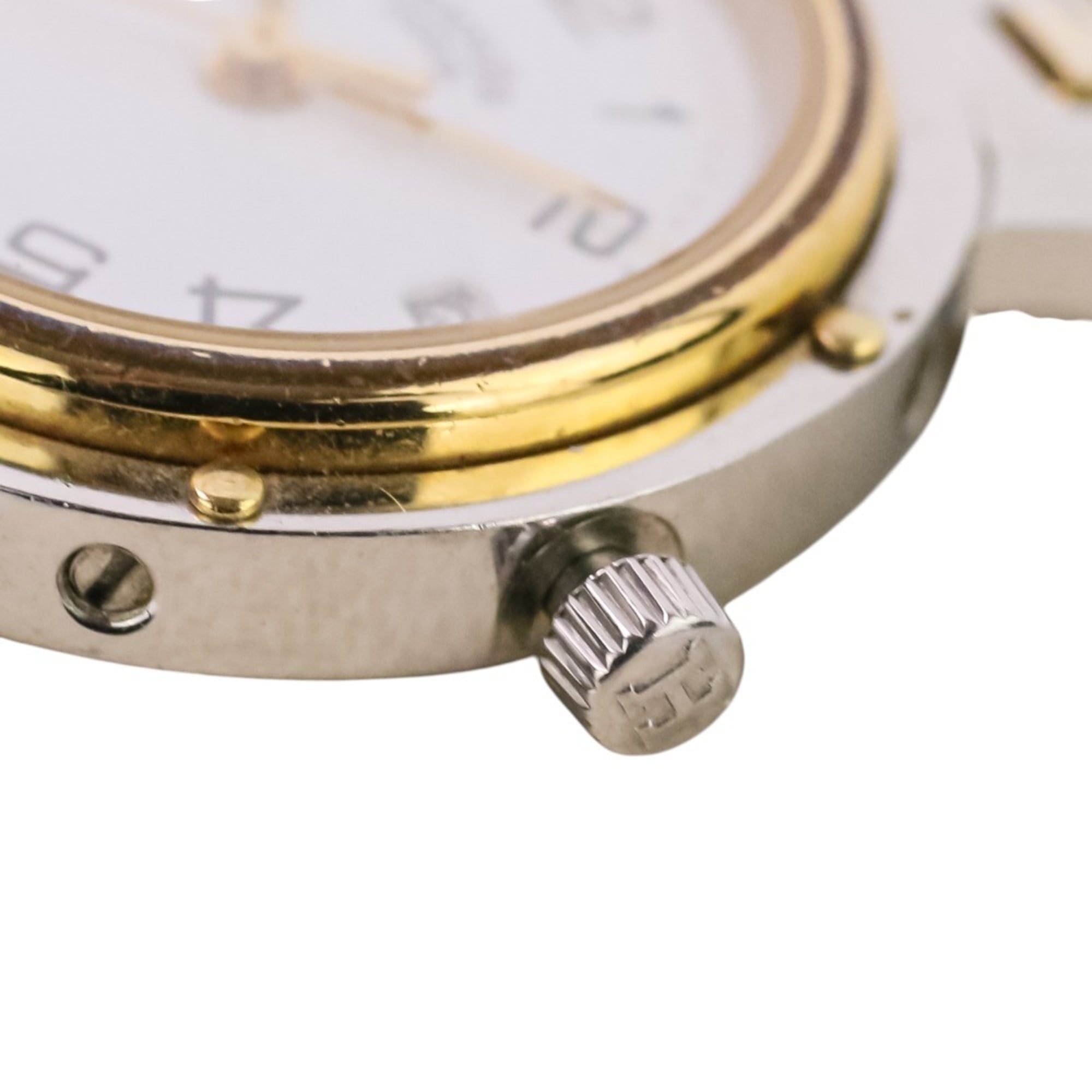 Montre Quartz pour femme Hermes Clipper Combination CL3.240, cadran Blanc avec des touches argentées et dorées