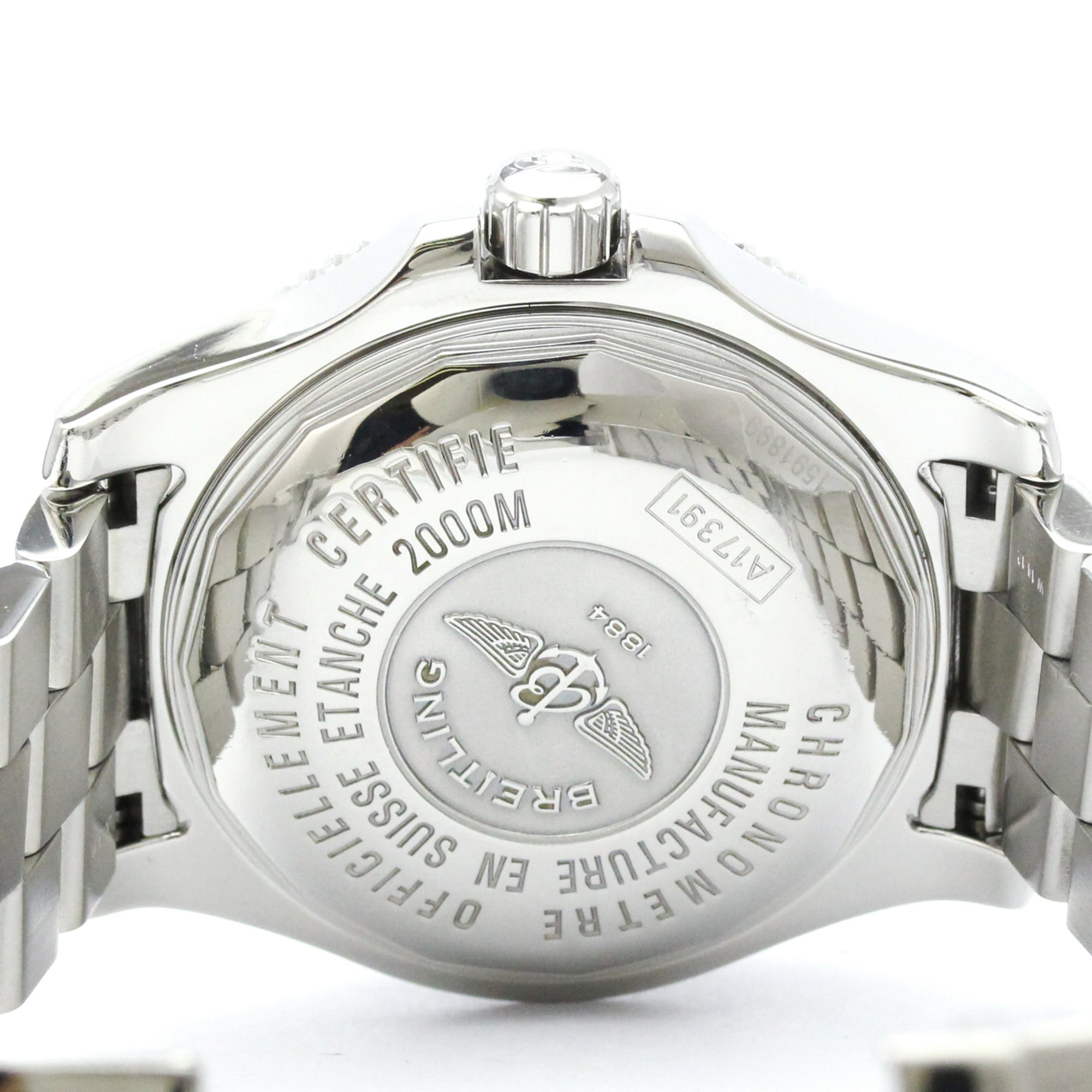Breitling Superocean A17391 Black Dial 44mm Watch