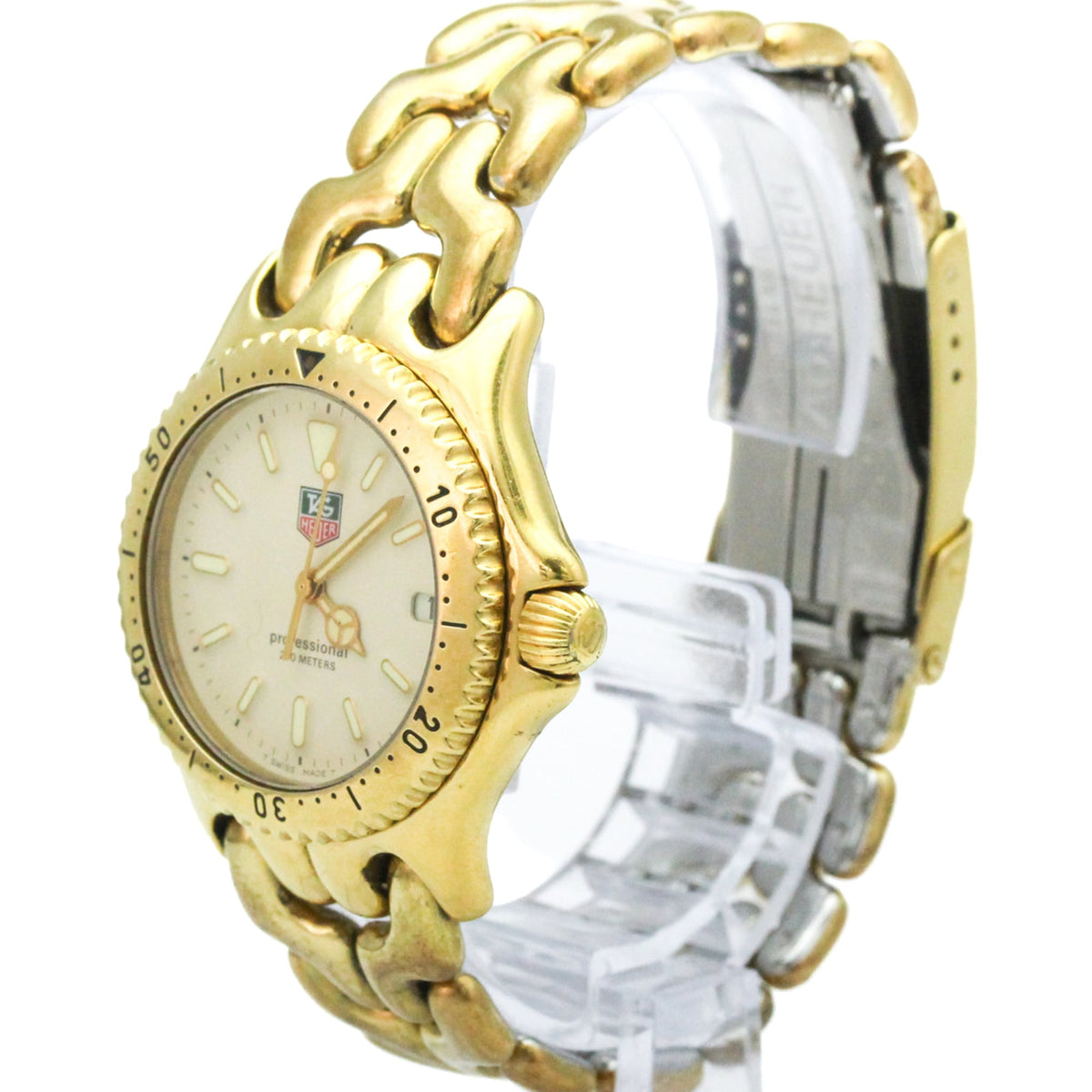 TAG Heuer Sel S94.013 Horloge met ivoorkleurige wijzerplaat, 34 mm