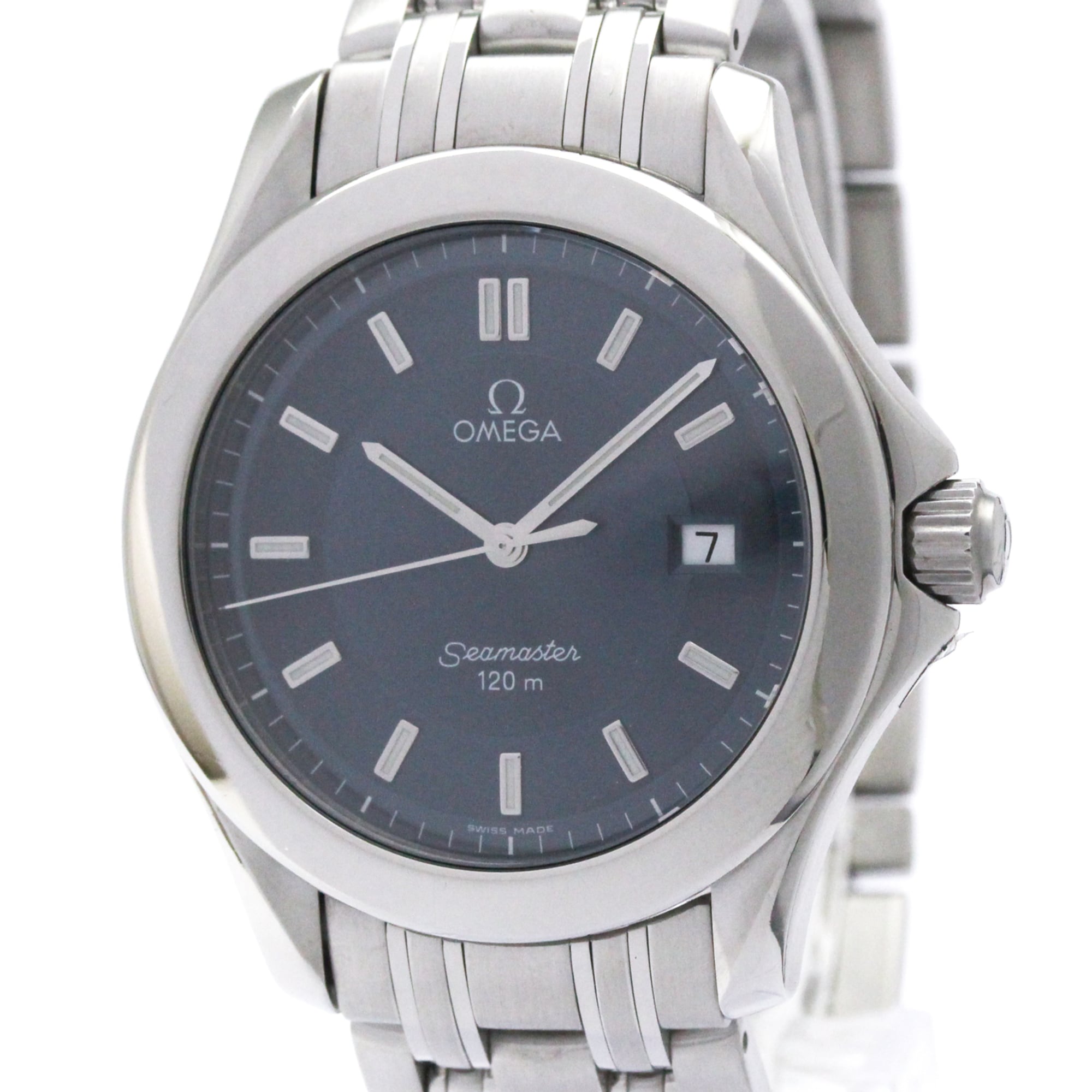 OMEGA Seamaster 120m 本体 クォーツ OMEGA Seamaster 120M Steel Quartz Mens Watch 2511.82 Polished