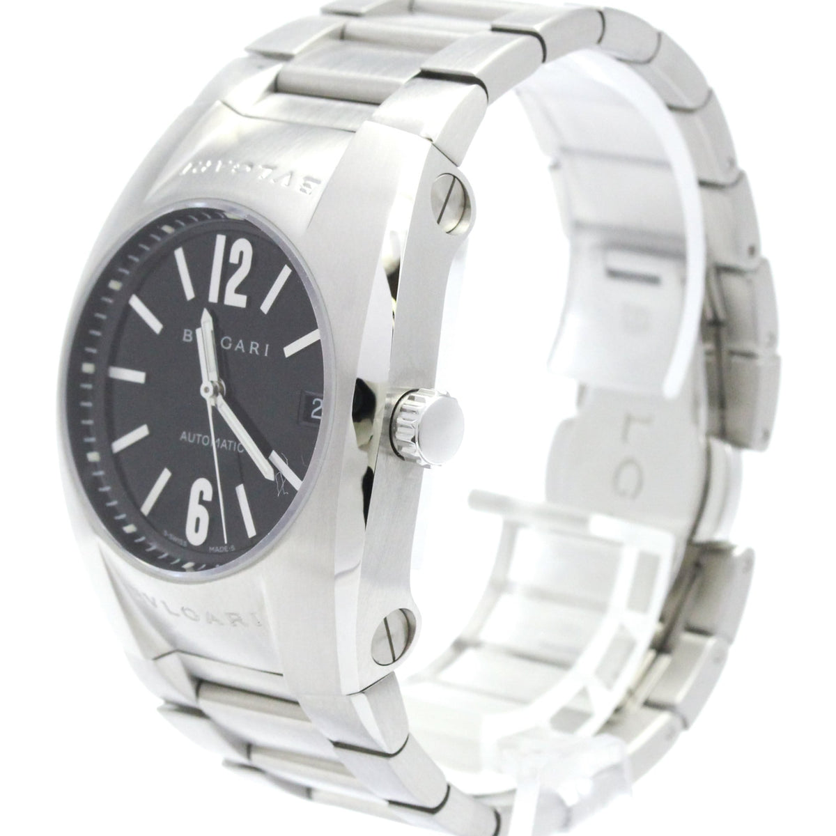 Bvlgari Ergon EG35S Black Dial 35mm Watch