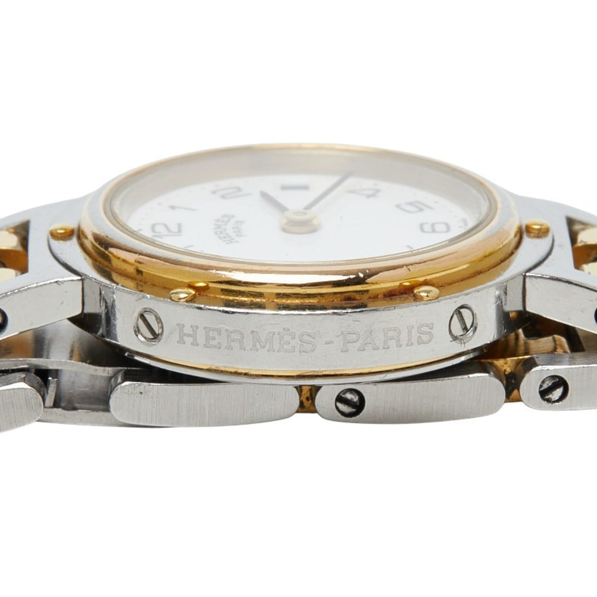 Hermes Clipper GZl1jnlt White Dial 23mm Watch